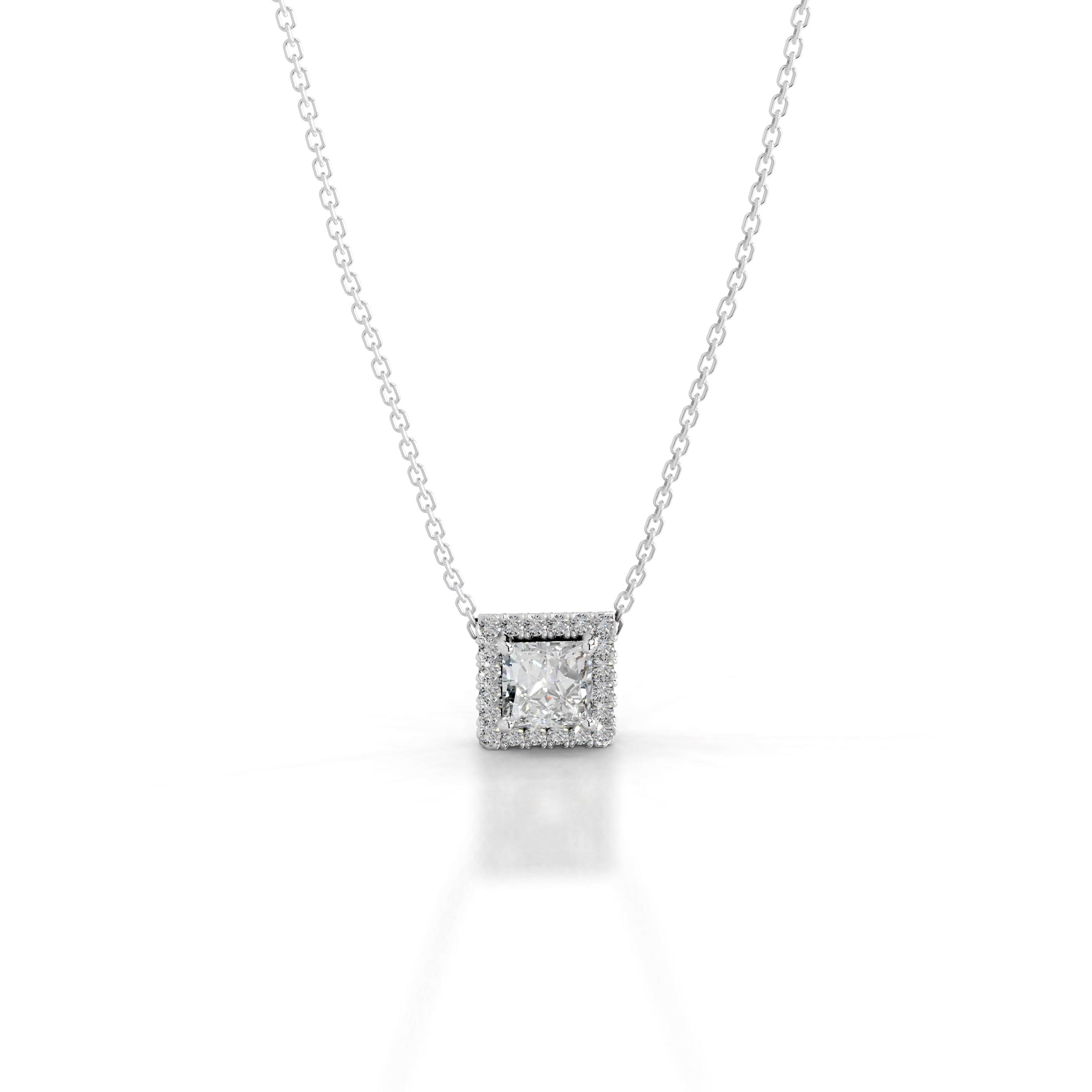 Manon Diamond Halo Pendant - 14K White Gold、mySite、hinf8tx79