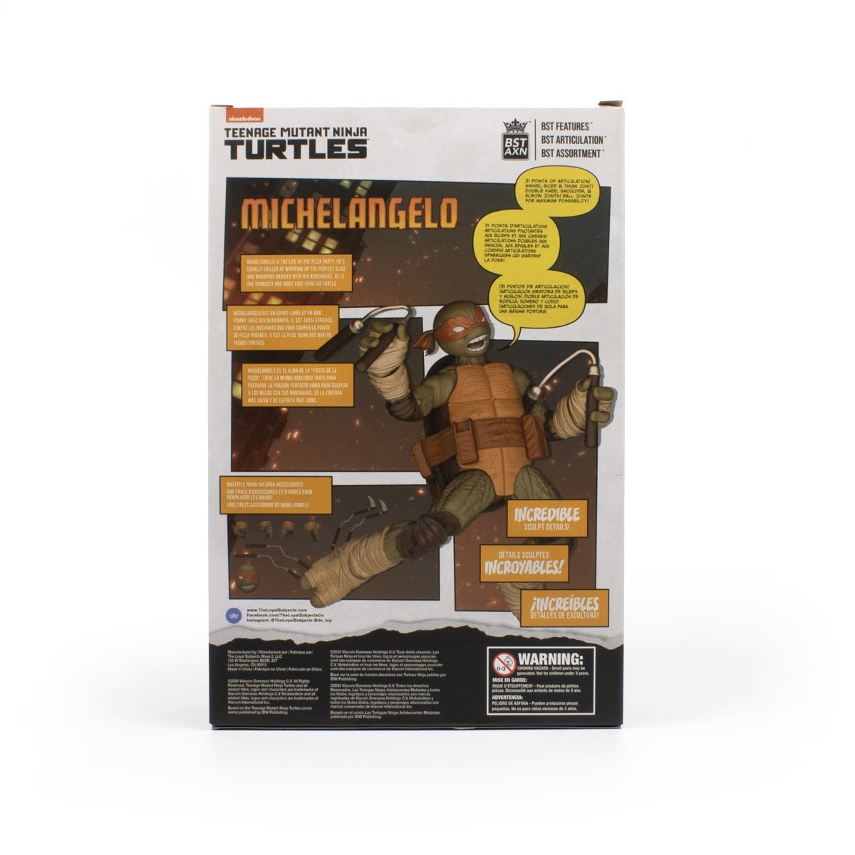 Teenage Mutant Ninja Turtles BST AXN IDW Michelangelo (Figure and Comic Set)、mySite、hgirdovlk