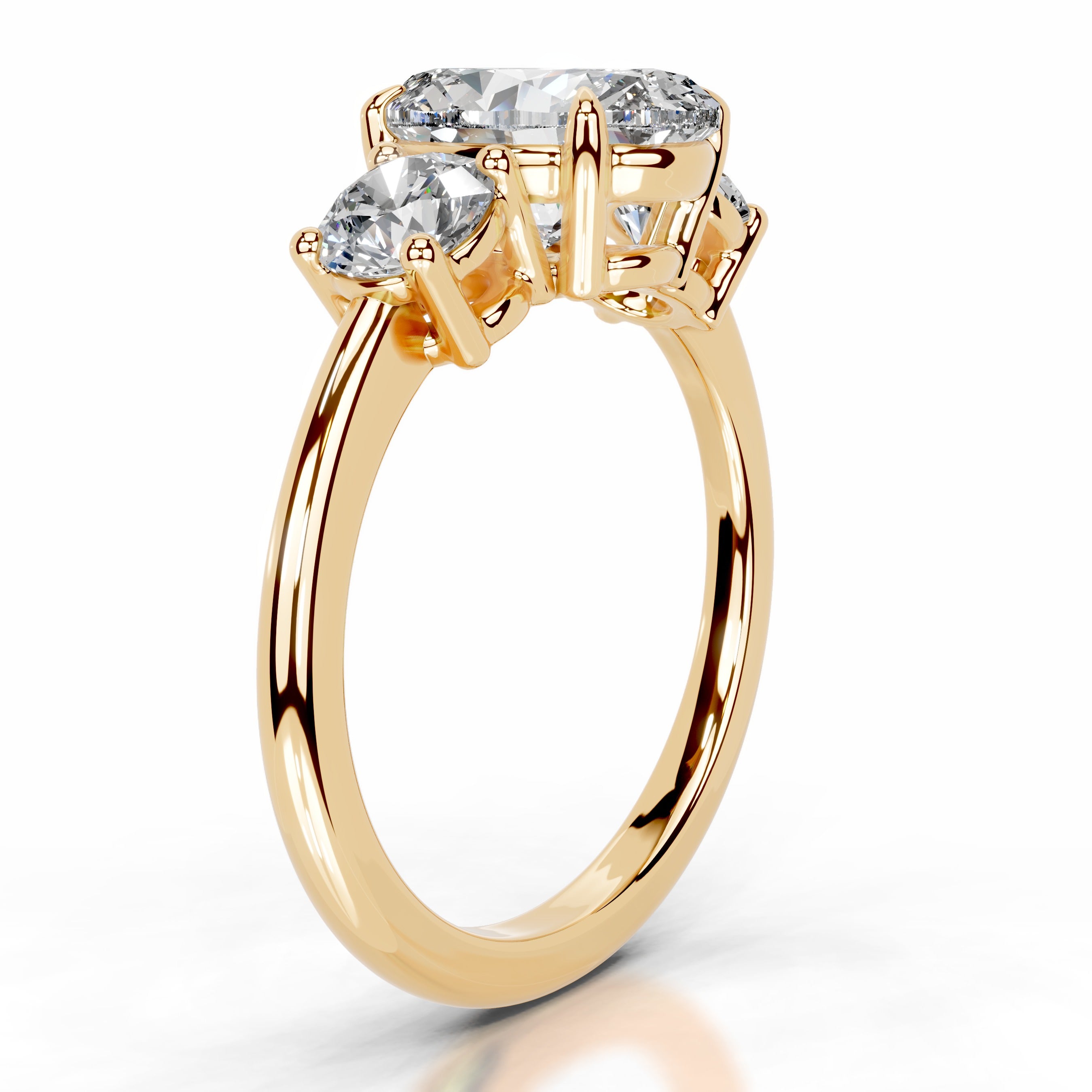 Emanuela Diamond Engagement Ring - 18K Yellow Gold、mySite、hinf8tx79