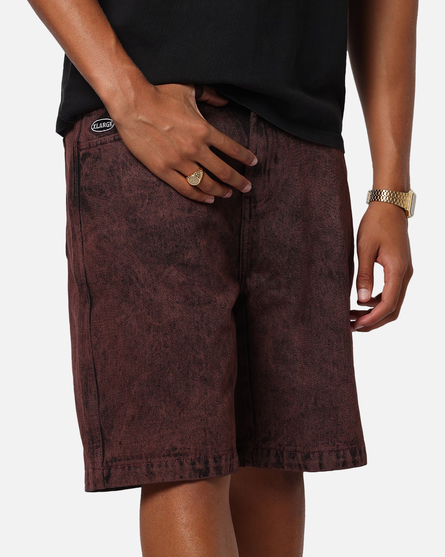 X-Large Bull Denim 91 Shorts Burgundy、mySite、zt4zffjzw