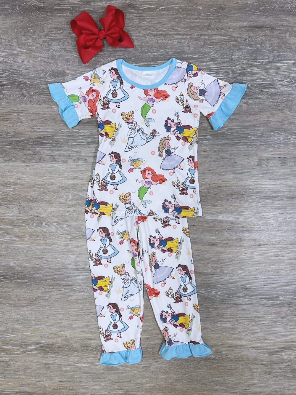 Princess Mouse Girls Short Sleeve Pajama Set、mySite、camillekostekn