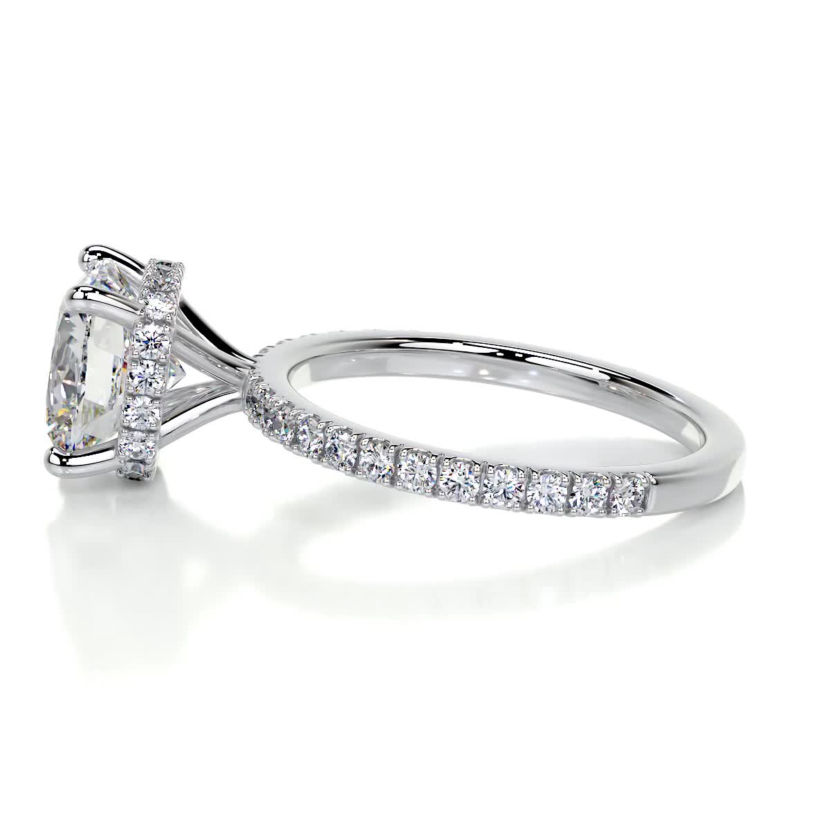 Madeline Moissanite & Diamond Ring -18K White Gold、mySite、hinf8tx79