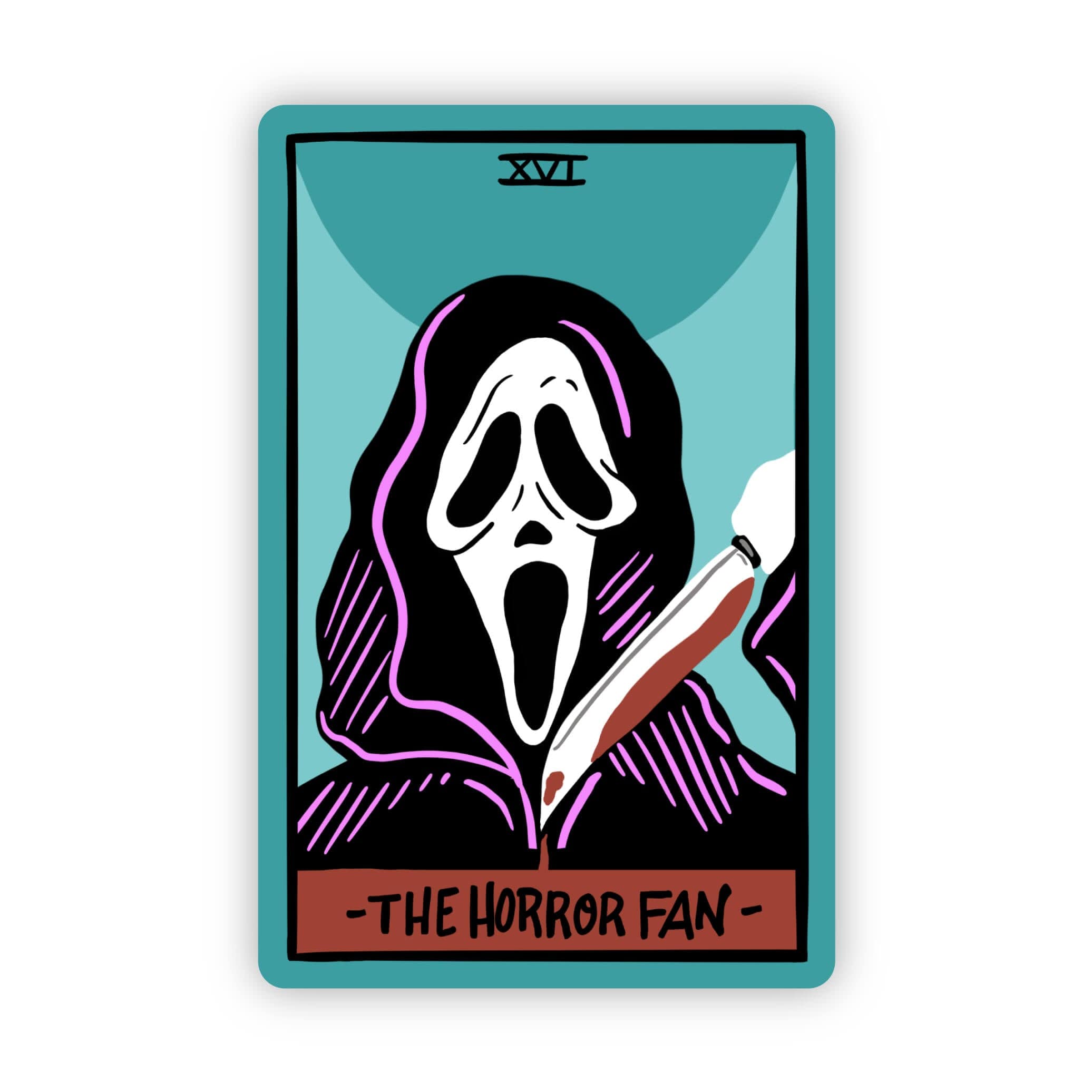  The Horror Fan Tarot Card Sticker、mySite、elrpsem3k