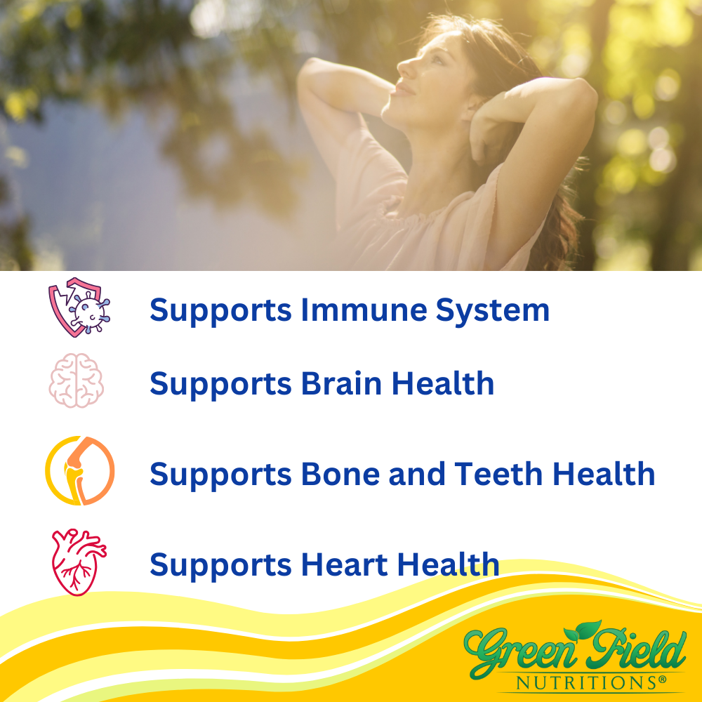 Greenfield Nutritions - Halal vitamins D3 2000 IU - Immunity and Bone Supports - 120 Softgels - Halal Beef Gelatin、mySite、topwebapps
