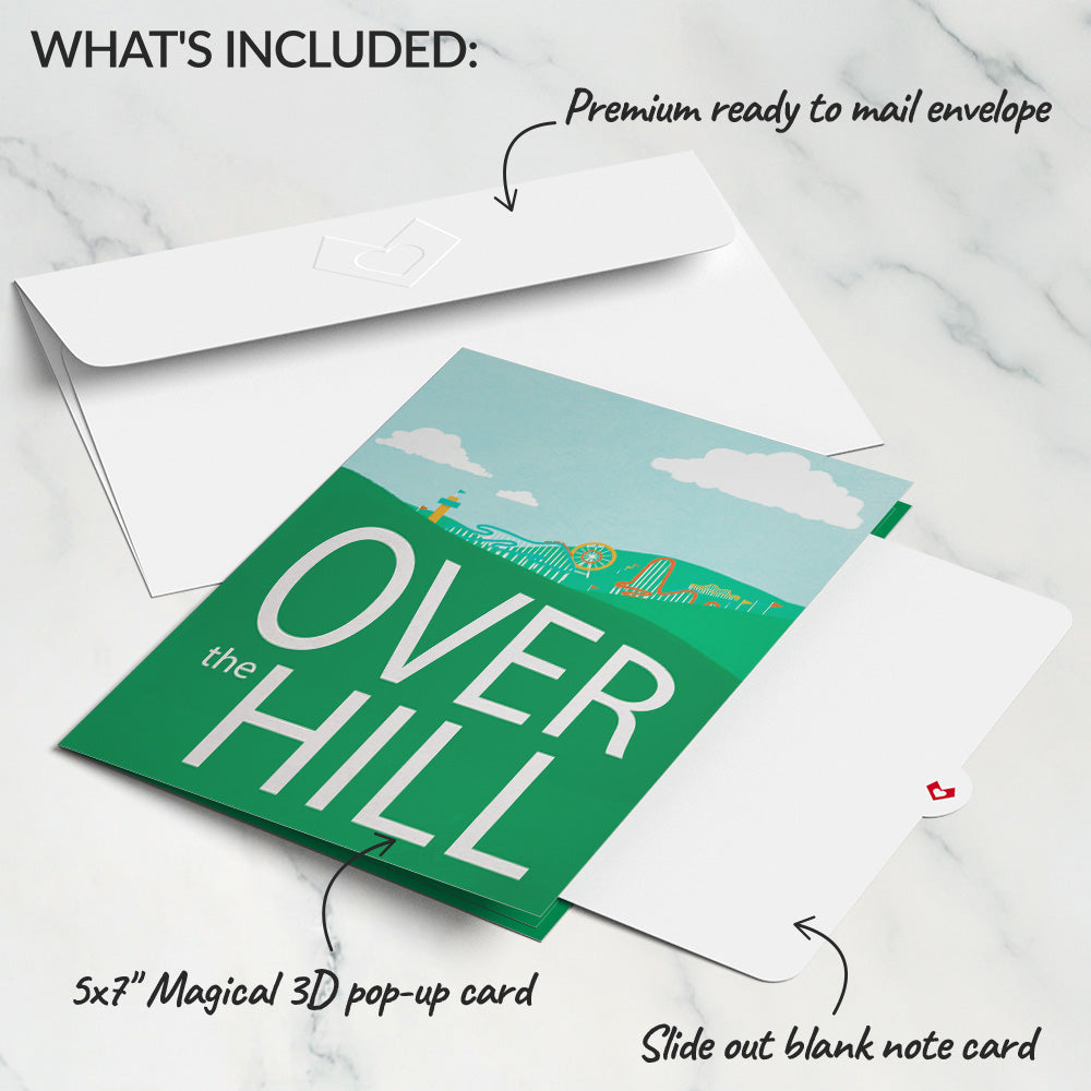 Over the Hill Birthday Pop-Up Card、mySite、solidvoid