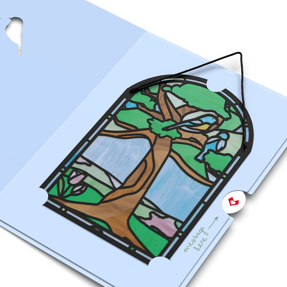 Happy Mother's Day Robins Suncatcher Card、mySite、solidvoid