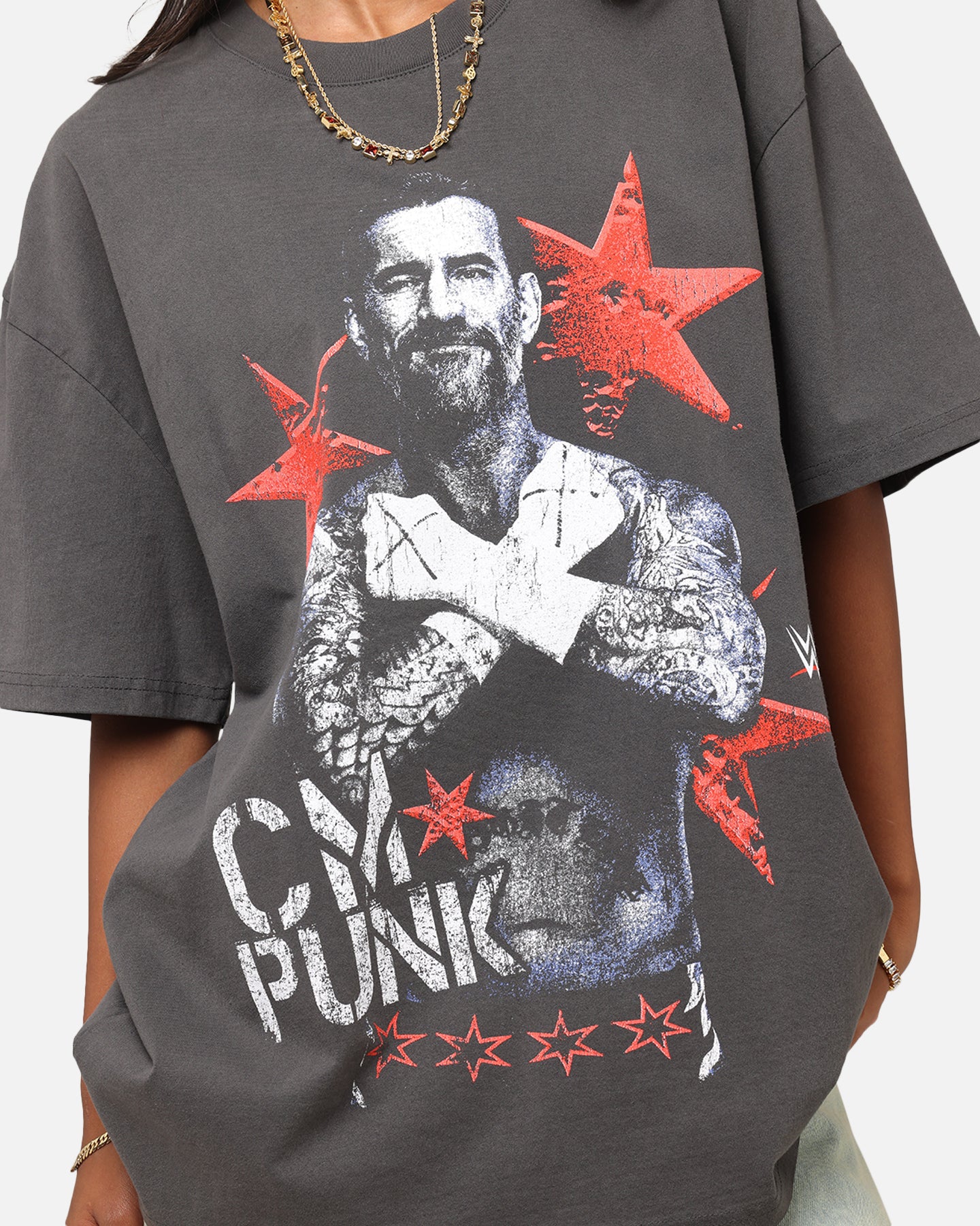 Culture Kings X WWE CM Punk Heavy T-Shirt Black Wash、mySite、zt4zffjzw