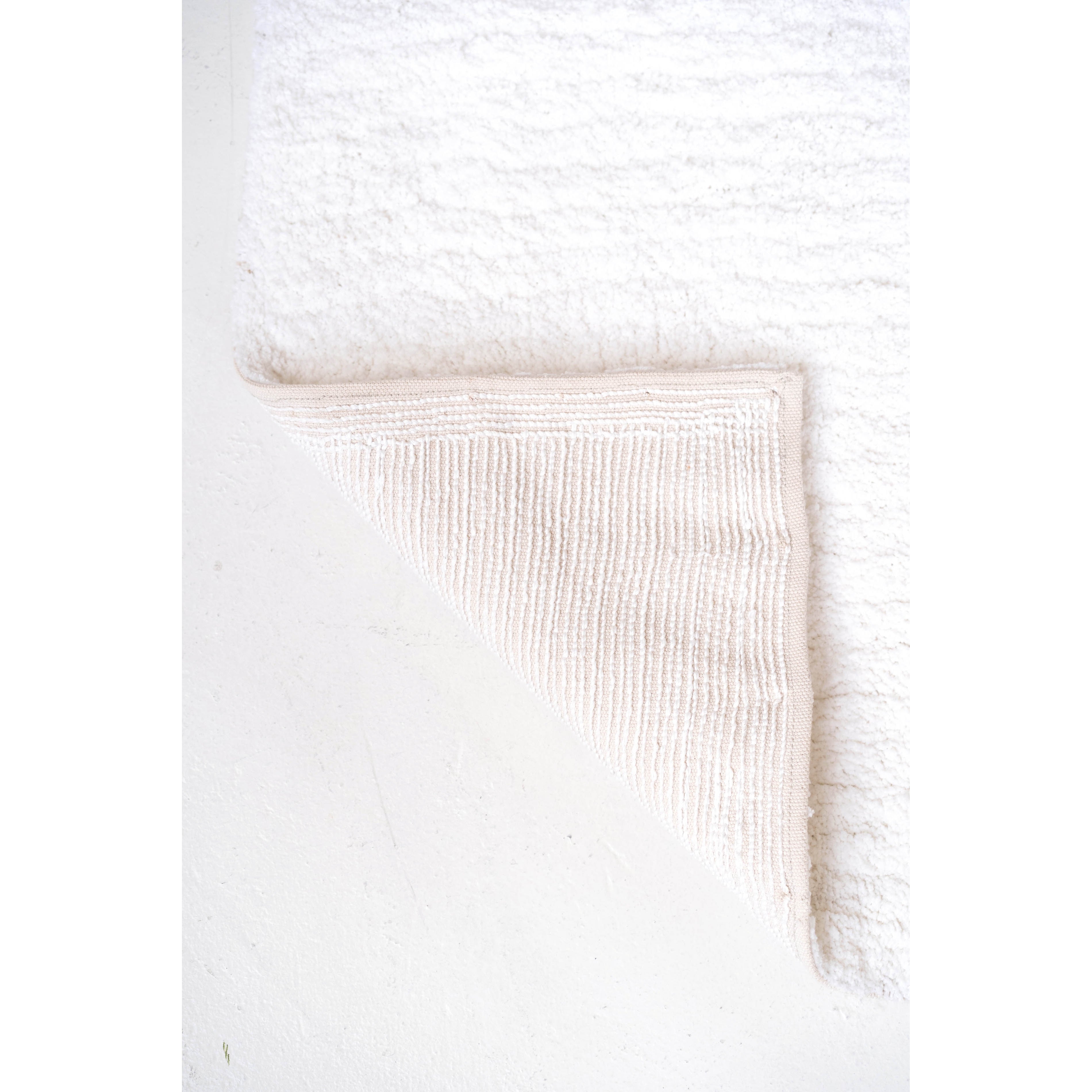 Signature Organic Cotton Solid Ivory Washable Area Rug、mySite、gigharbornorthrealestate