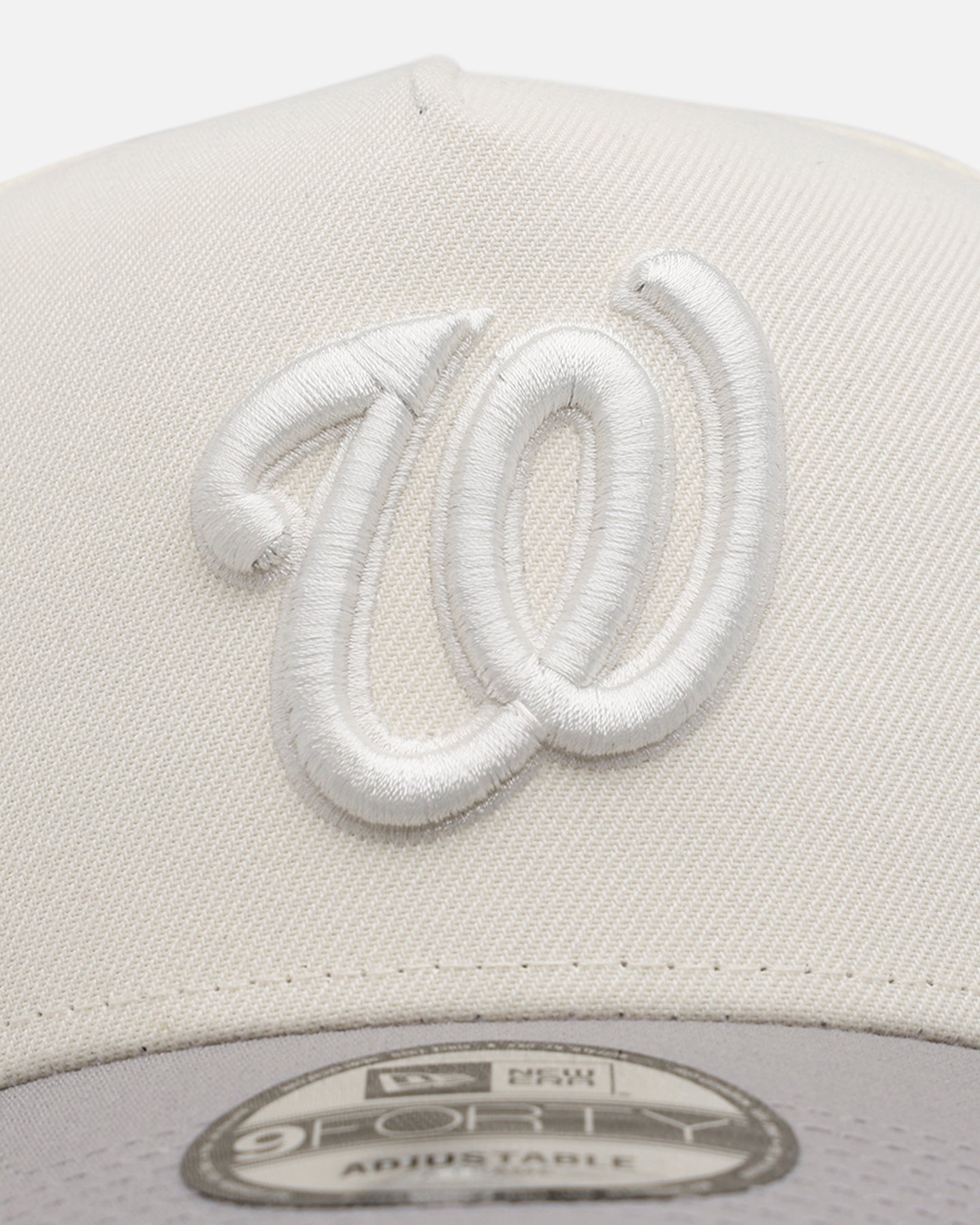 New Era Washington Nationals 'Too Clean' 9FORTY A-Frame Snapback Chrome、mySite、zt4zffjzw
