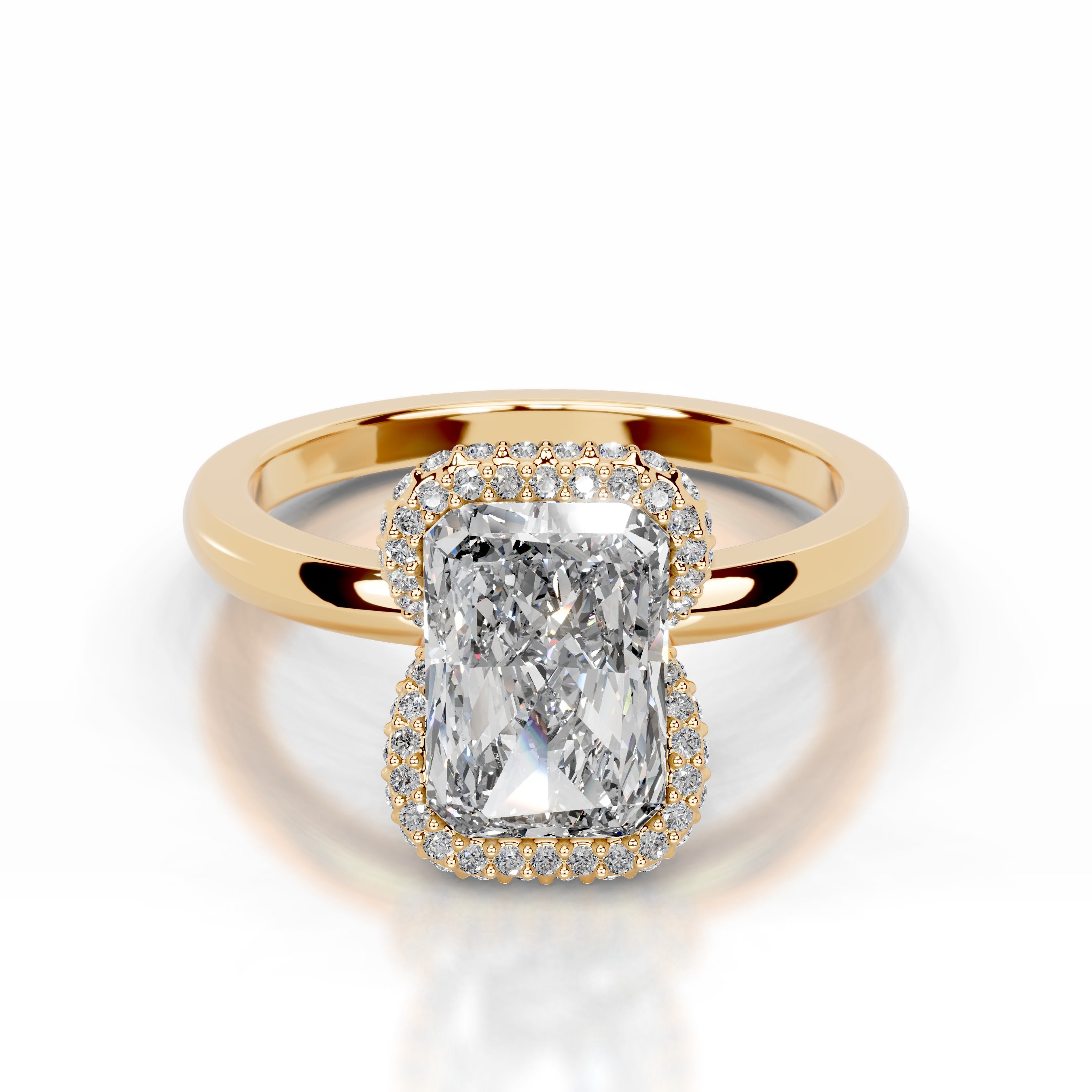 Bowie Lab Grown Diamond Ring - 18K Yellow Gold、mySite、hinf8tx79