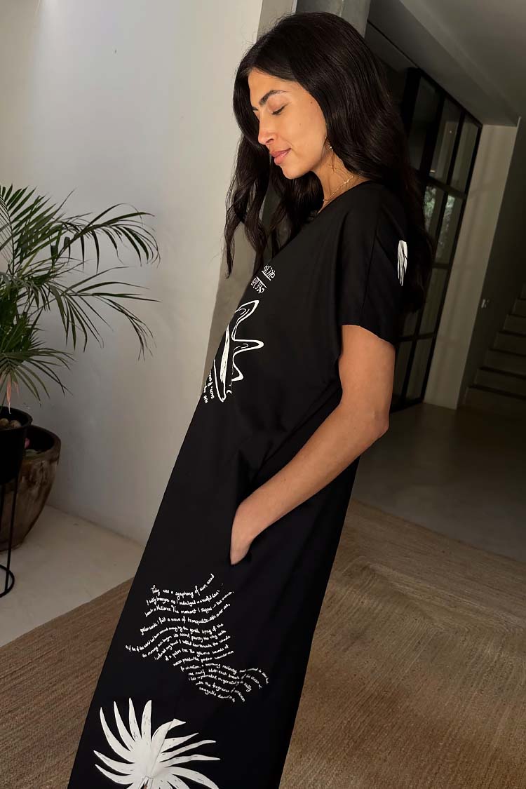 Black Palma T Shirt Dress、mySite、solidvoid