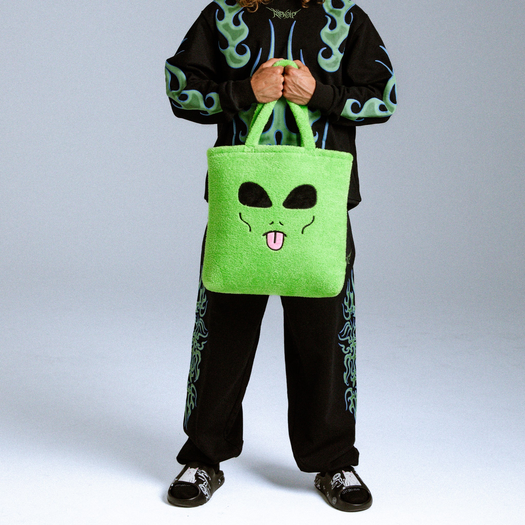  Lord Alien Fluffy Tote (Green)、mySite、merchandisen