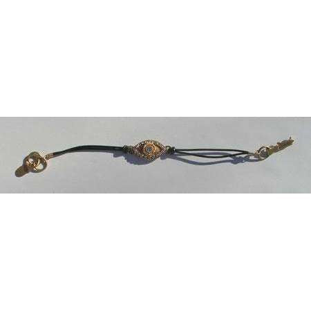 Michal Golan Crystal and Gold Tone Evil Eye Charm Bracelet、mySite、topwebapps