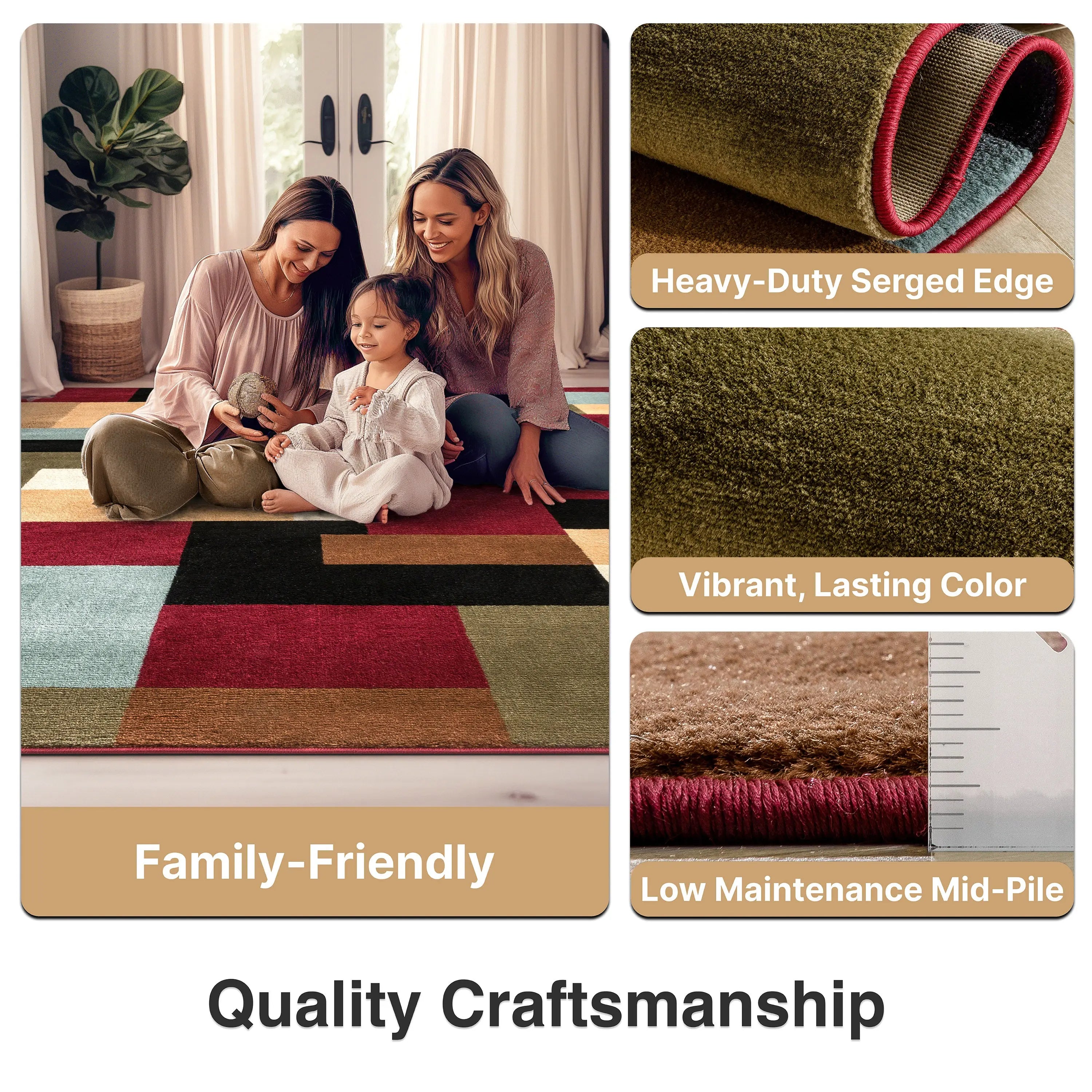 River Red Modern Rug、mySite、gigharbornorthrealestate