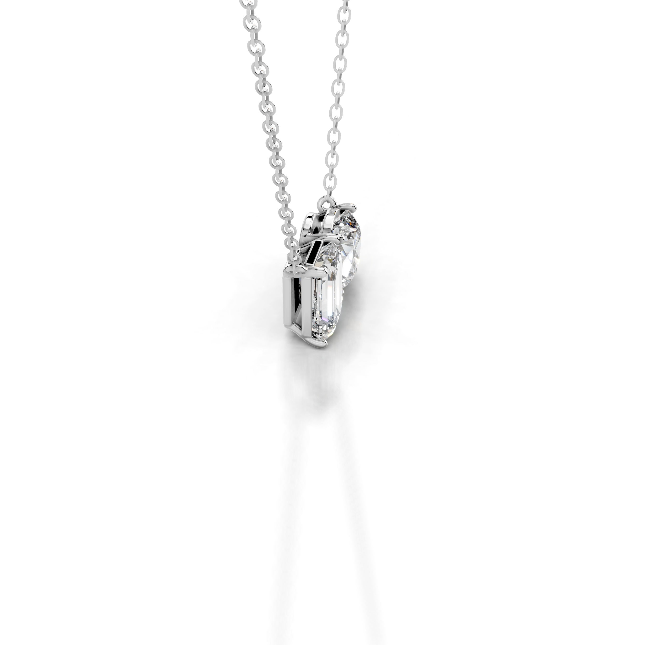 Petit Sloane Lab Grown Diamond Pendant - 14K White Gold、mySite、hinf8tx79