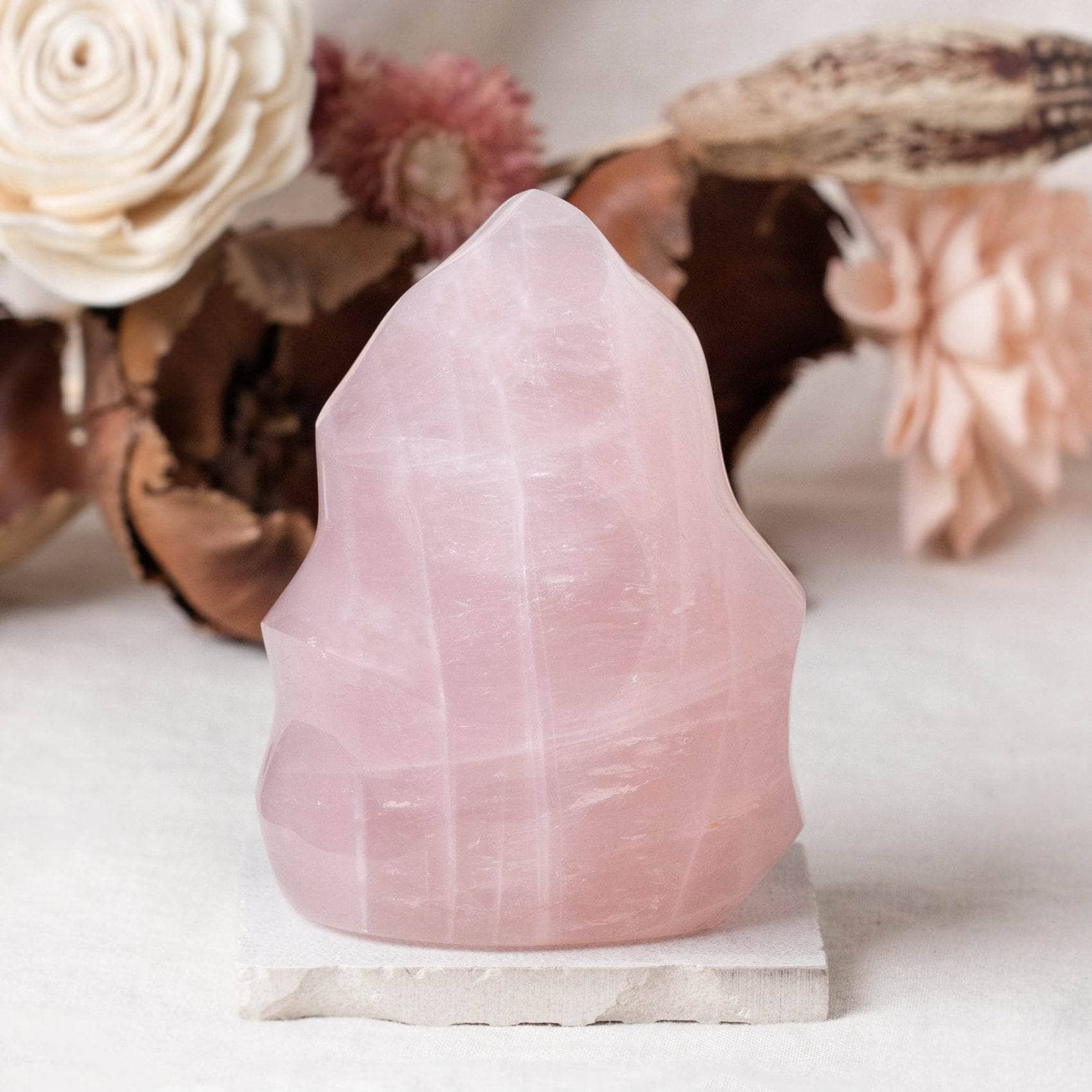 Rose Quartz Flame Crystals - 1 of a Kind、mySite、hinf8tx79