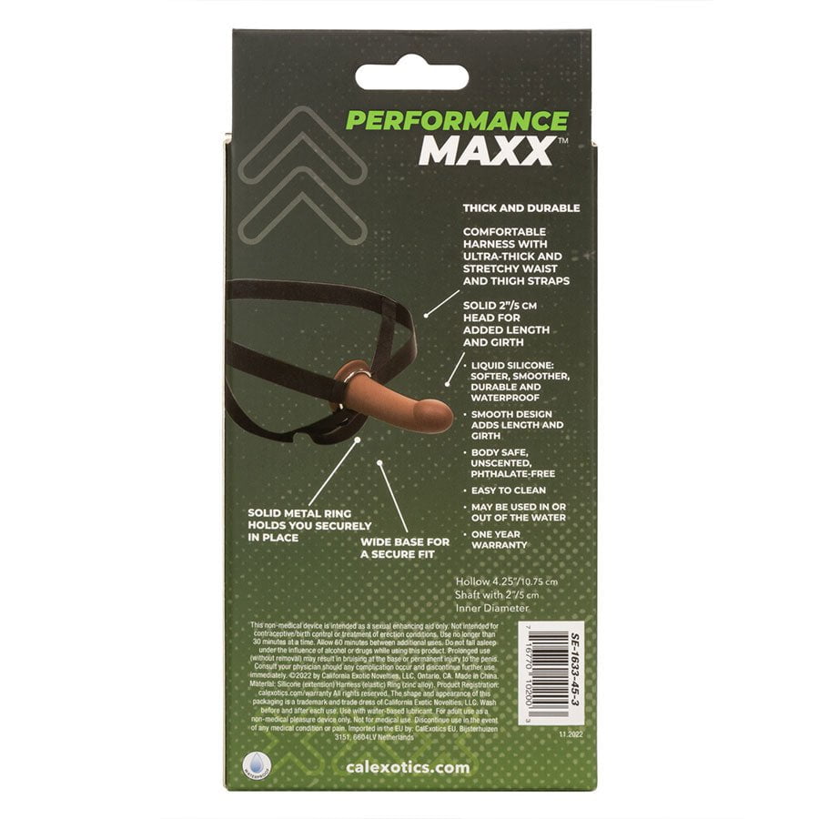 Performance Maxx Smooth Hollow Penis Extension with Harness Brown or Tan、mySite、bottomscart