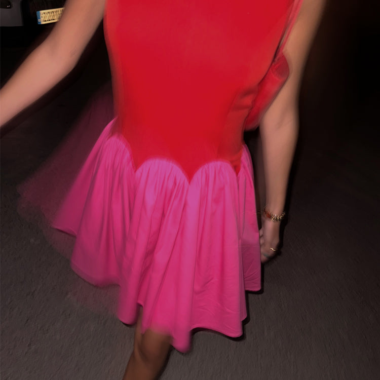 Red and Pink Mini Monika Dress、mySite、solidvoid