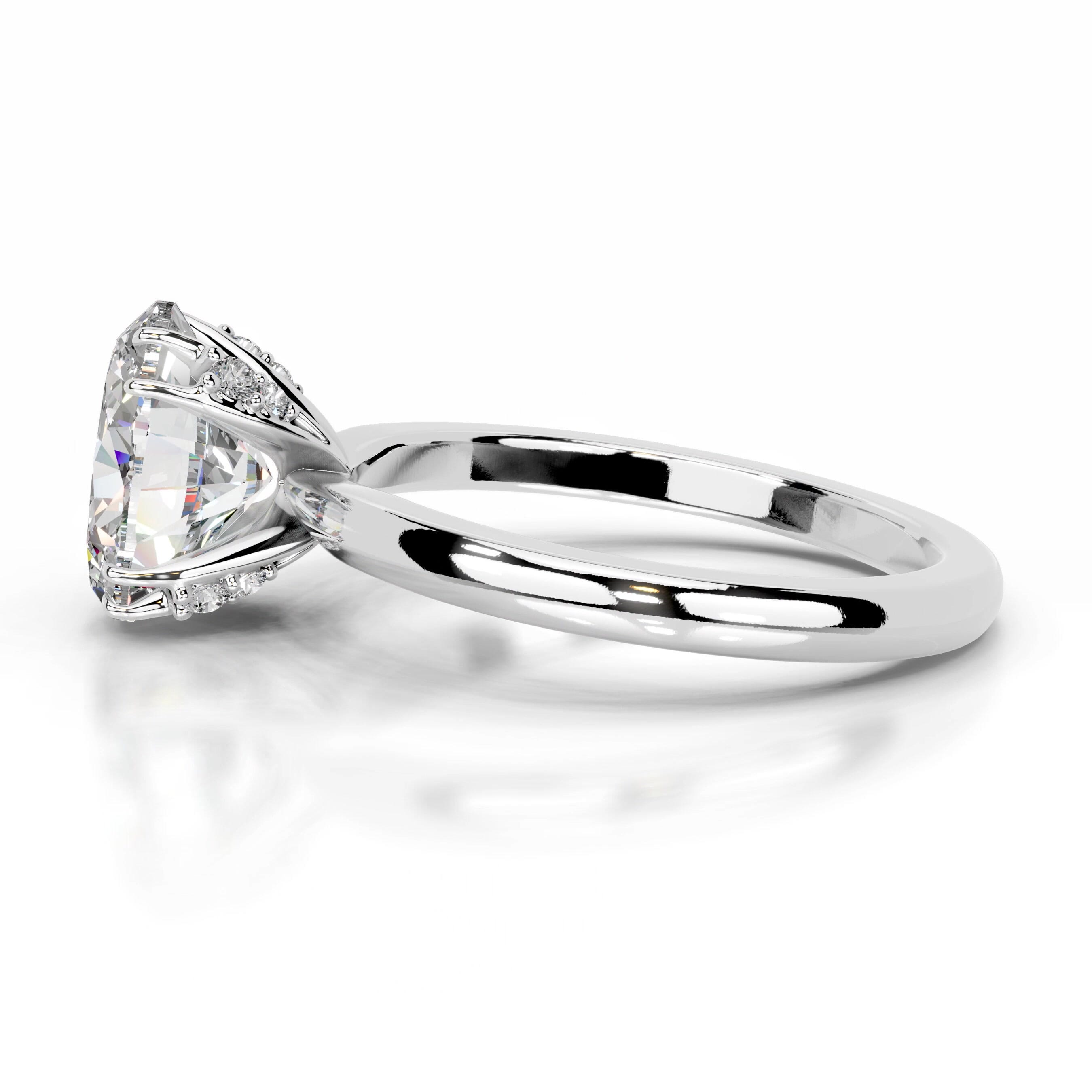 Ballina Moissanite & Diamond Ring - Platinum、mySite、hinf8tx79
