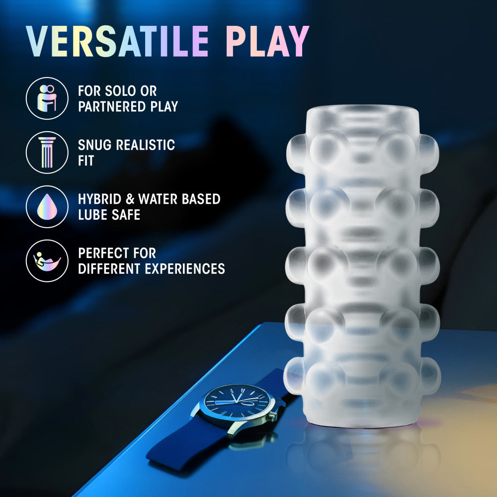 M For Men By Blush® | Soft & Wet Reversible Orb Frosted Masturbator / Stroker、mySite、bottomscart