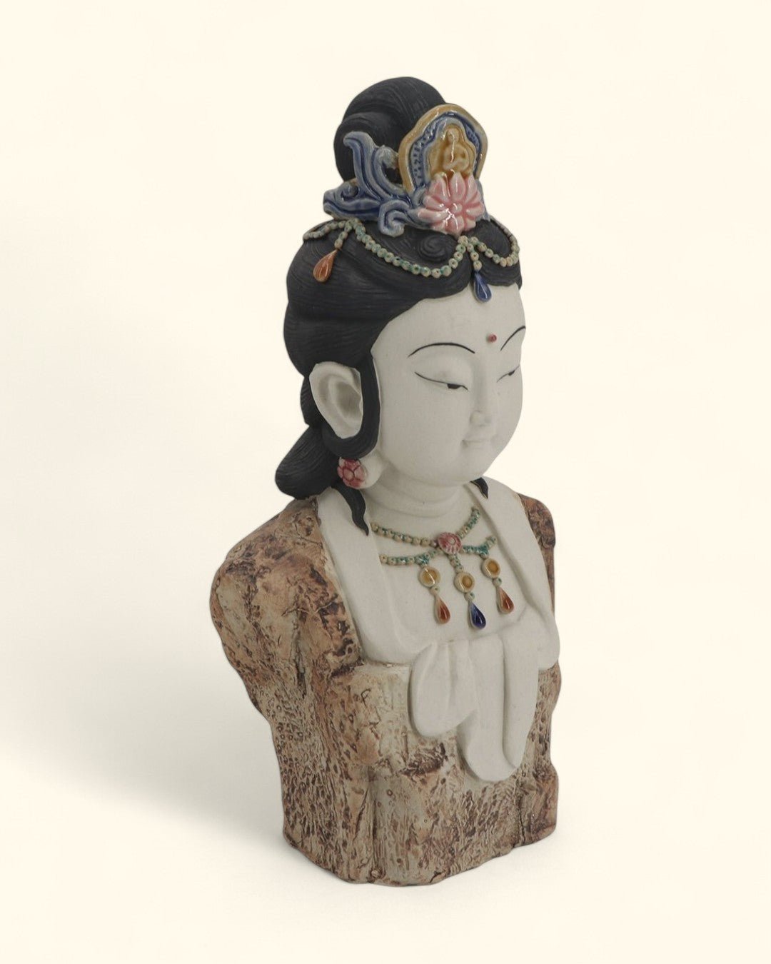 Hand-Painted Bejeweled Premium Kuan Yin Statue、mySite、topwebapps