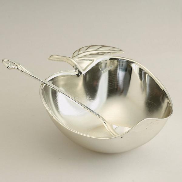 Nickle-Plated Honey Dish with Spoon、mySite、topwebapps