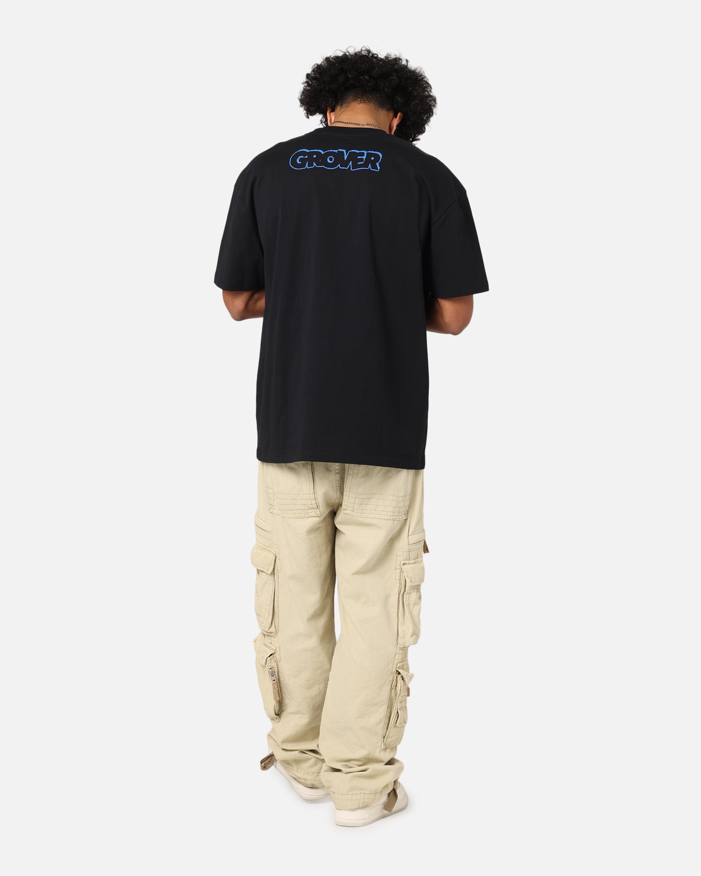 American Thrift X Sesame Street Grover Grail Heavy T-Shirt Black、mySite、zt4zffjzw