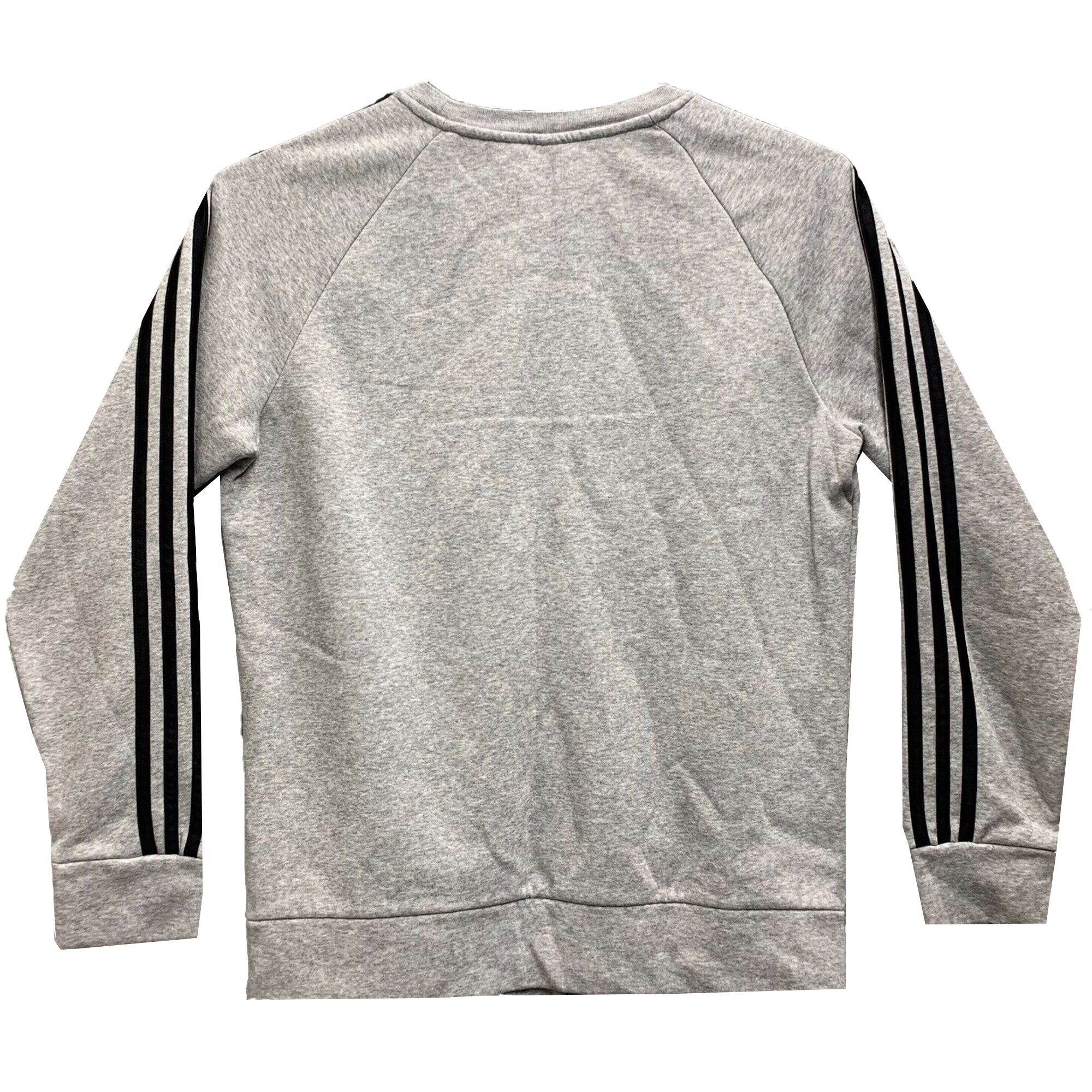 adidas Women's 3 Stripe Fleece Crew Sweatshirt Grey/Black、mySite、bottomscart