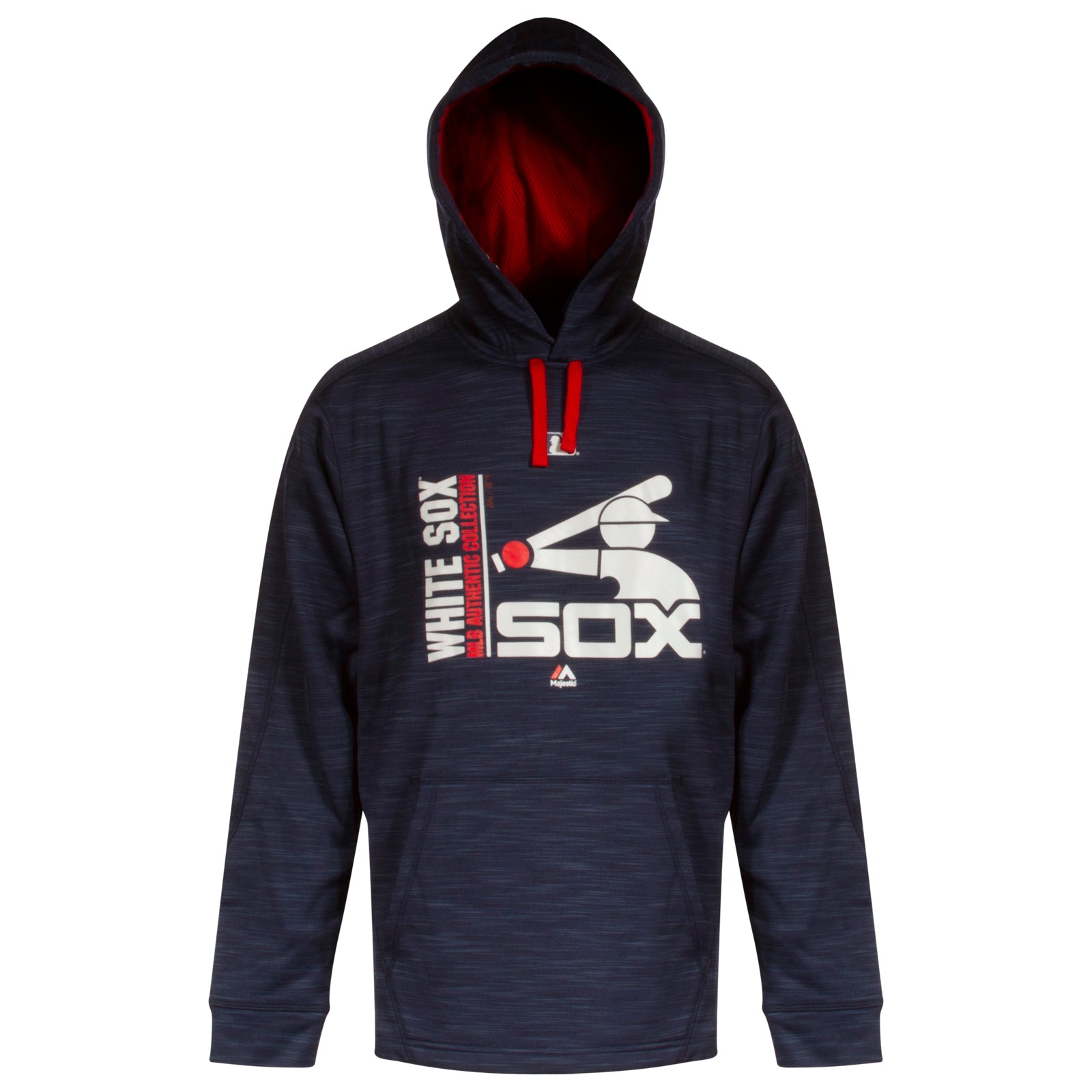 Chicago White Sox Men's 2017 On-Field Navy Streak Batterman Logo MLB Authentic Collection Hooded Sweatshirt、mySite、vikingsvslions