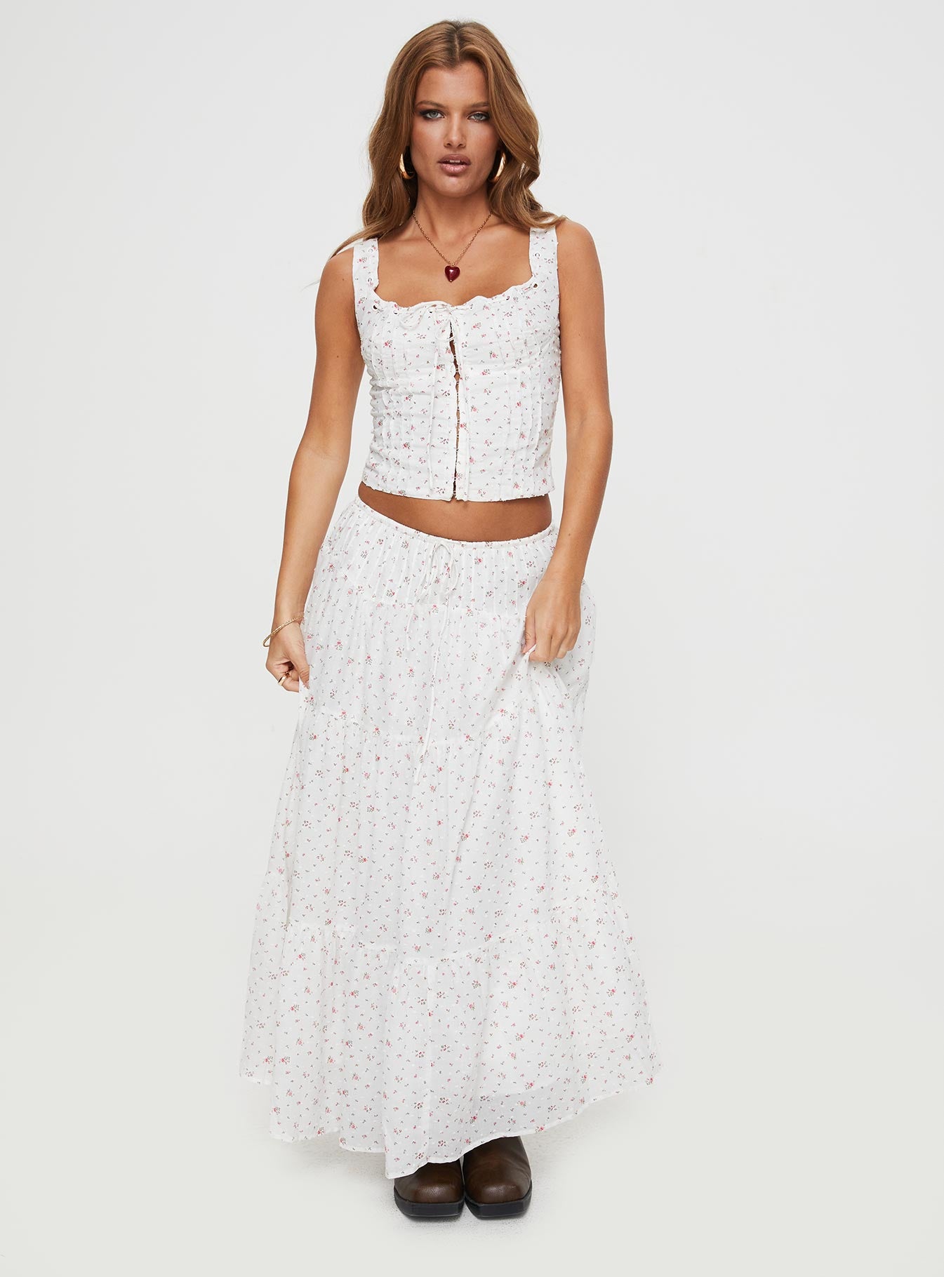 Traycie Corset Top White、mySite、solidvoid