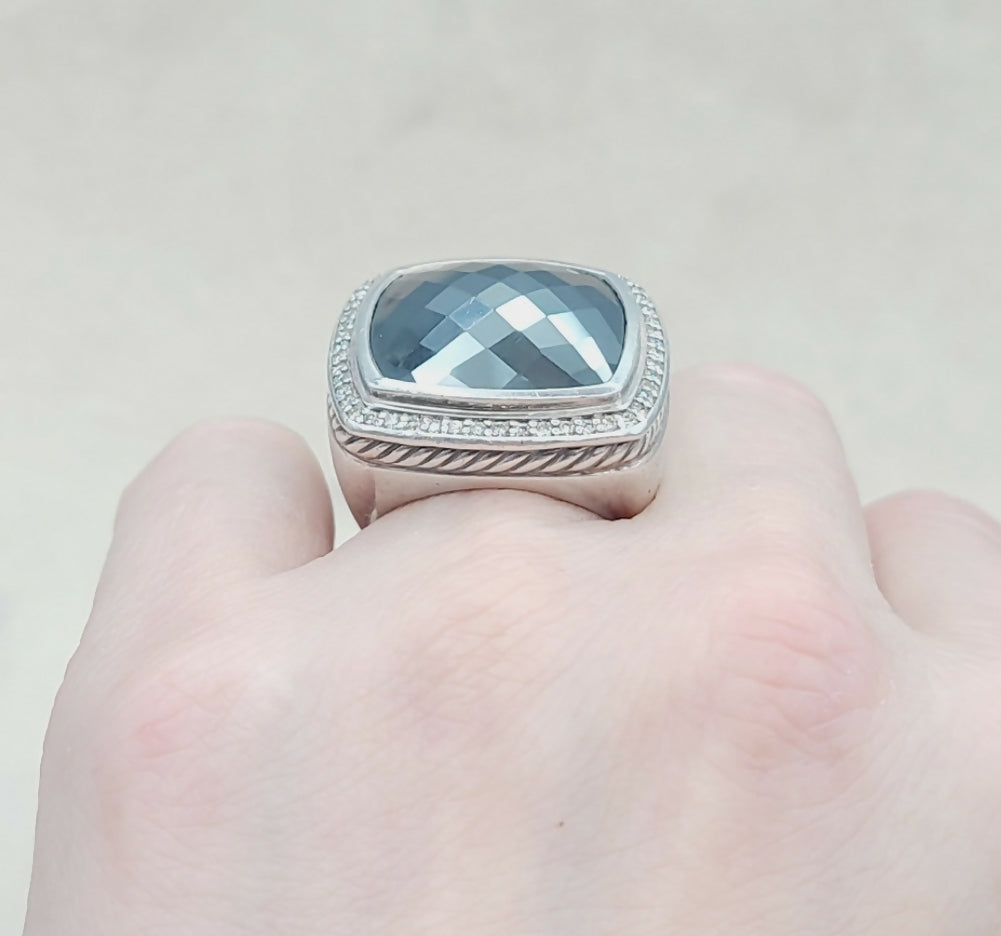 David Yurman Albion 20mm Hematite & Diamond Ring、mySite、hinf8tx79