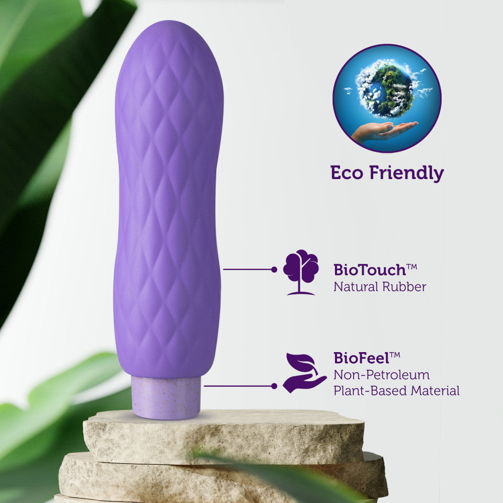 Gaia® By Blush | Eco Bliss: Plant-Based 4 Waterproof Multifunction Powerful Vibrator in Lilac - Sustainably Made with BioTouch™ & BioFeel™、mySite、bottomscart