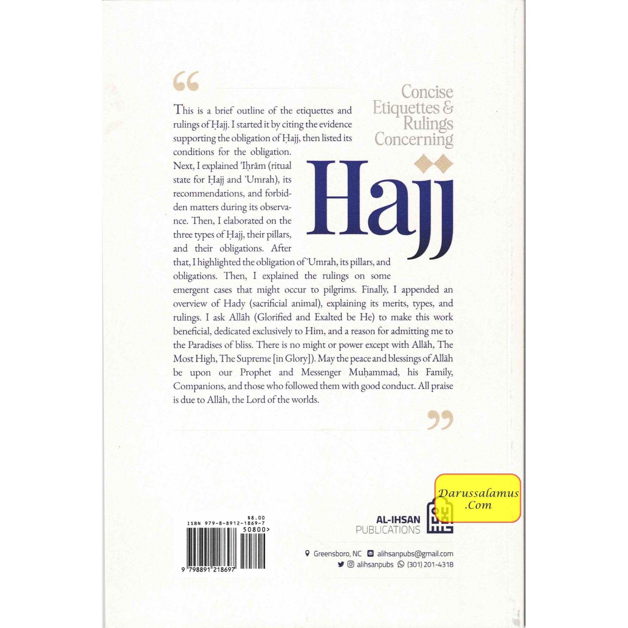Concise Etiquettes & Rulings concerning Hajj BY Shaykh Abdul Aziz ibn Abdullah Al-Rajihi、mySite、topwebapps
