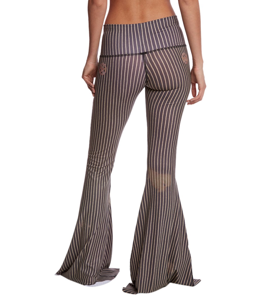 Teeki Dust & Gold Bell Bottom Yoga Pants- Extra Length、mySite、noshort
