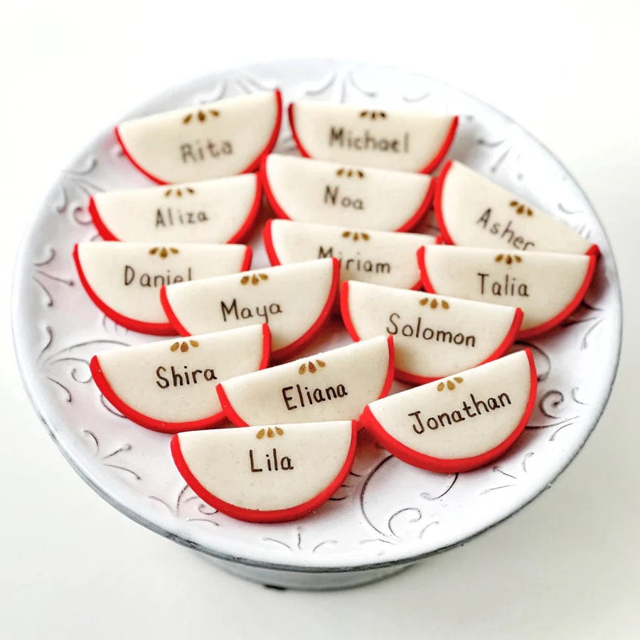 Marzipan Personalized Apple Slices Place Settings、mySite、topwebapps