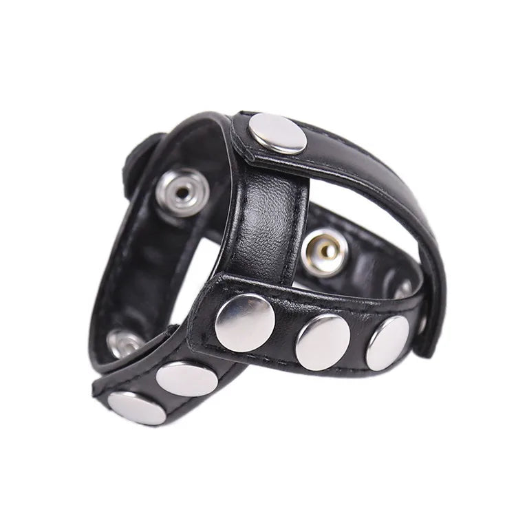 T-Balls Ring | Adjustable | Leather | Cock Ring、mySite、bottomscart