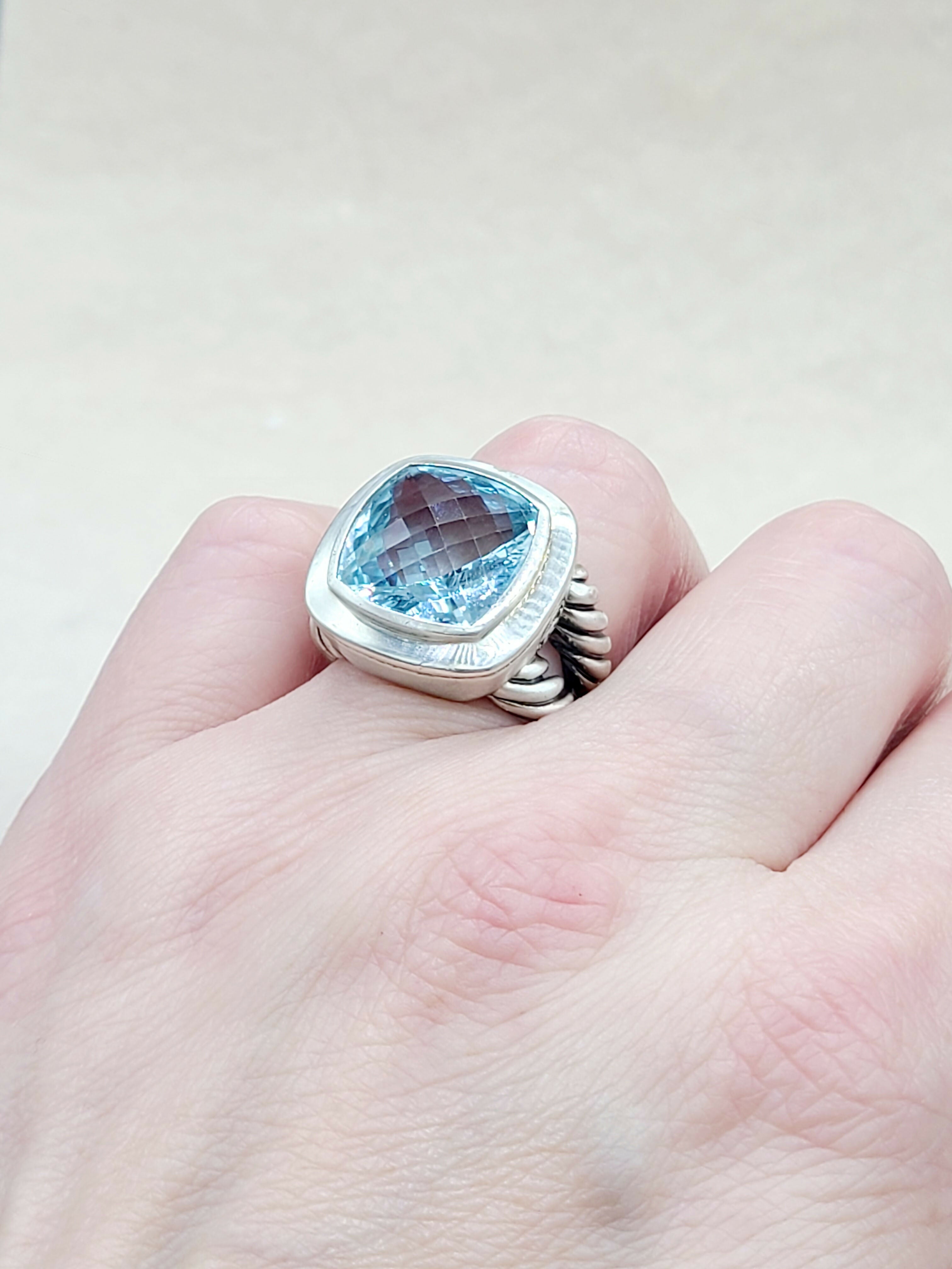 David Yurman Albion 14mm Sky Blue Topaz Ring、mySite、hinf8tx79