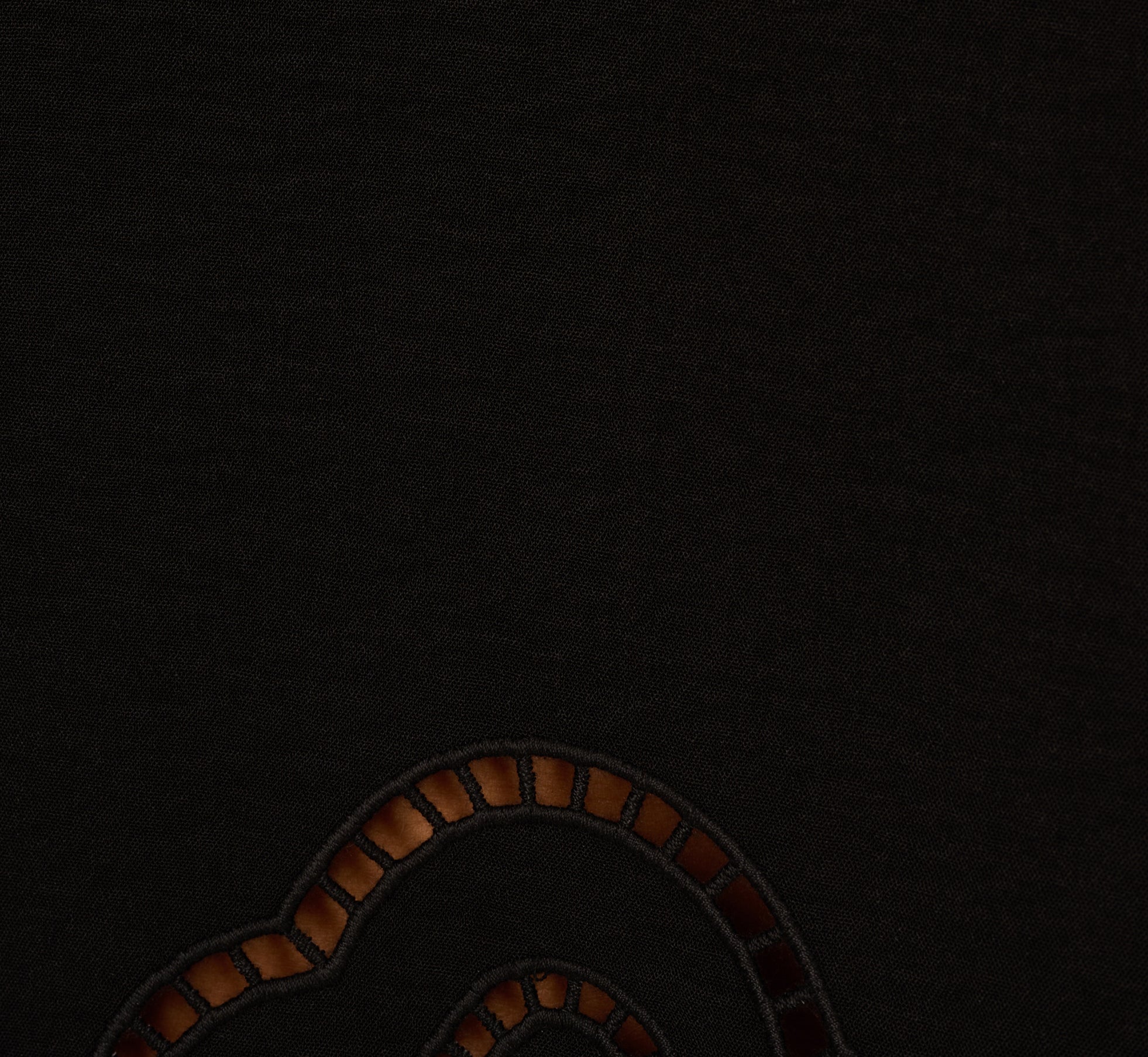 Airflow Eyelet Embroidered Woven Crop Top In Black、mySite、solidvoid