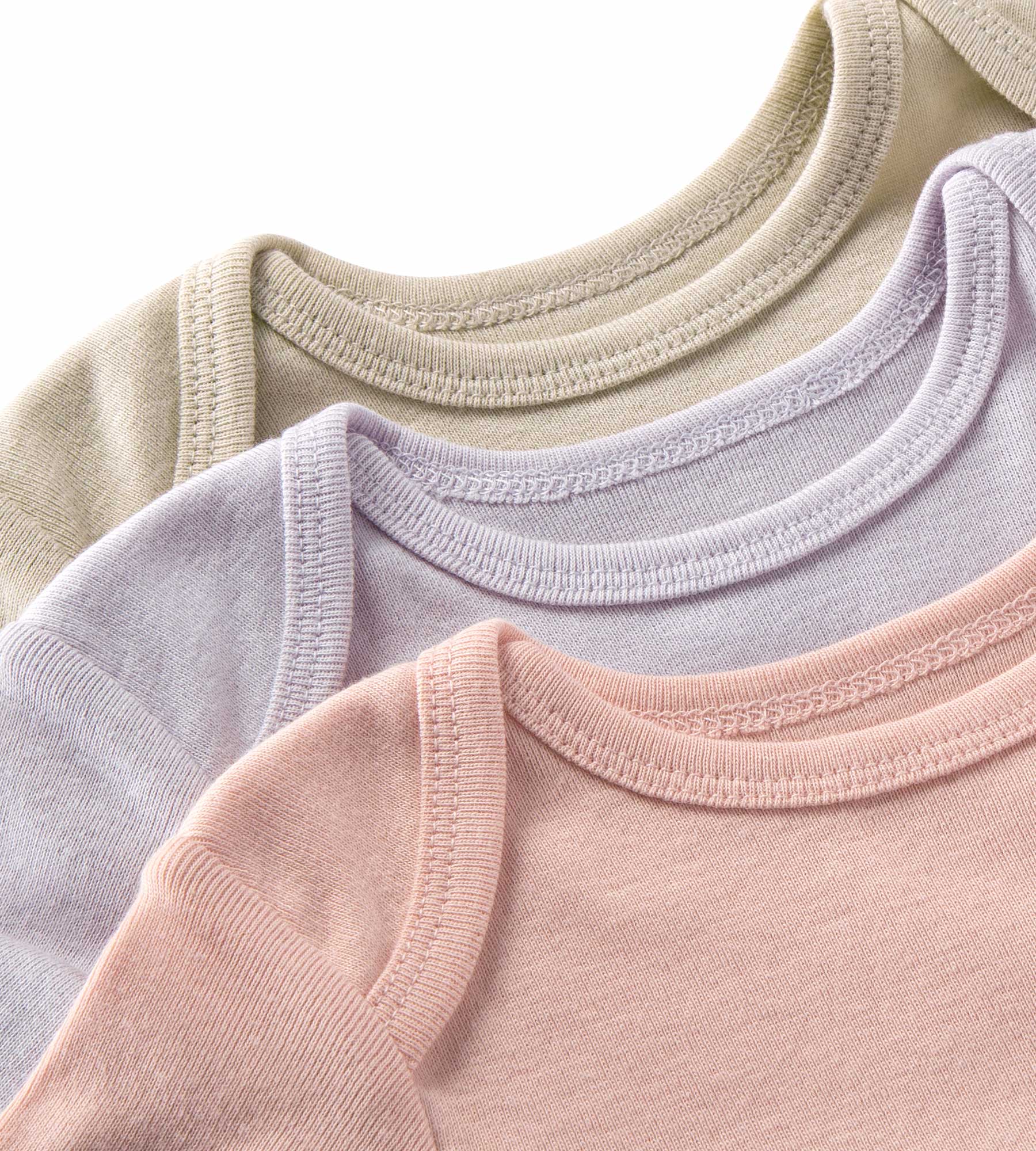  Organic Solid Short Sleeve Bodysuits - Set of 3 - Pink Sand、mySite、layawaytickets