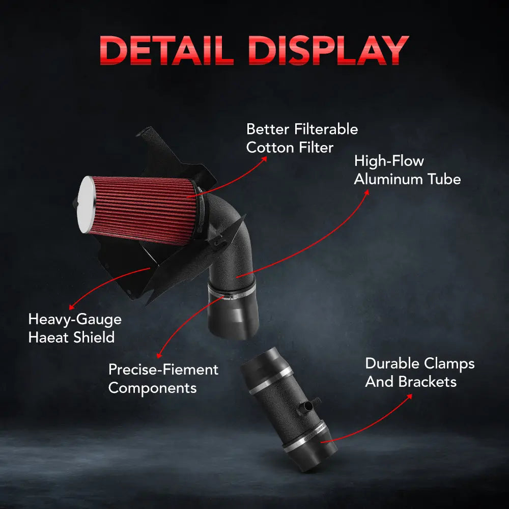 Cold Air Intake For 1999-2004 Ford F-250/F-350/F-450/F-550 Super Duty & Excursion 6.8L V10 GAS SOHC、mySite、nflplayoffbracketp