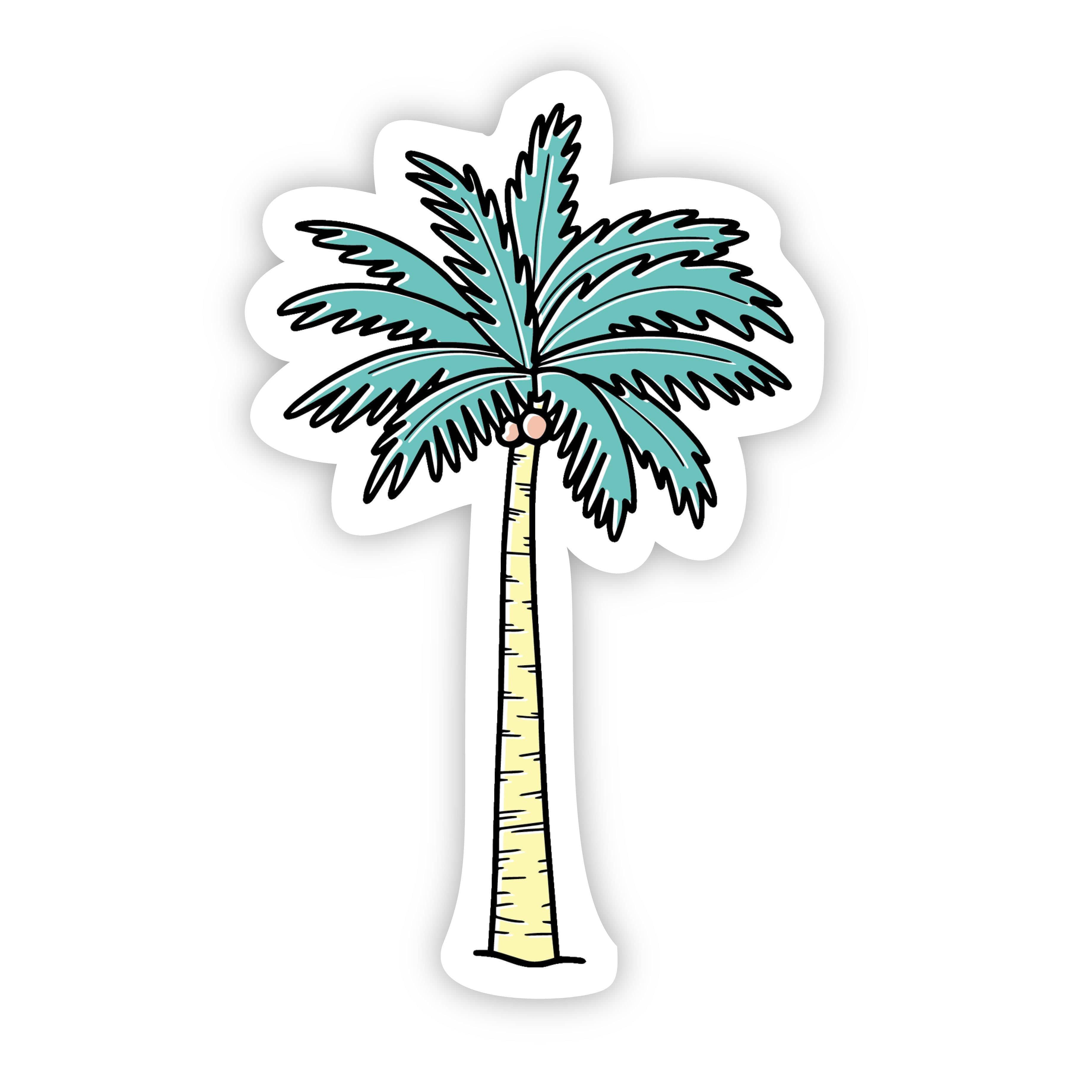  Palm Tree Multi Color Aesthetic Sticker、mySite、elrpsem3k