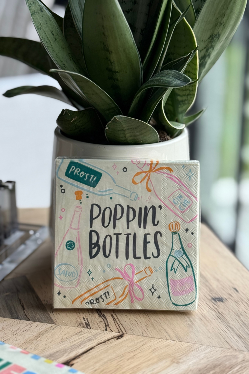 Poppin' Bottles Cocktail Napkins-20 Count、mySite、hinf8tx79