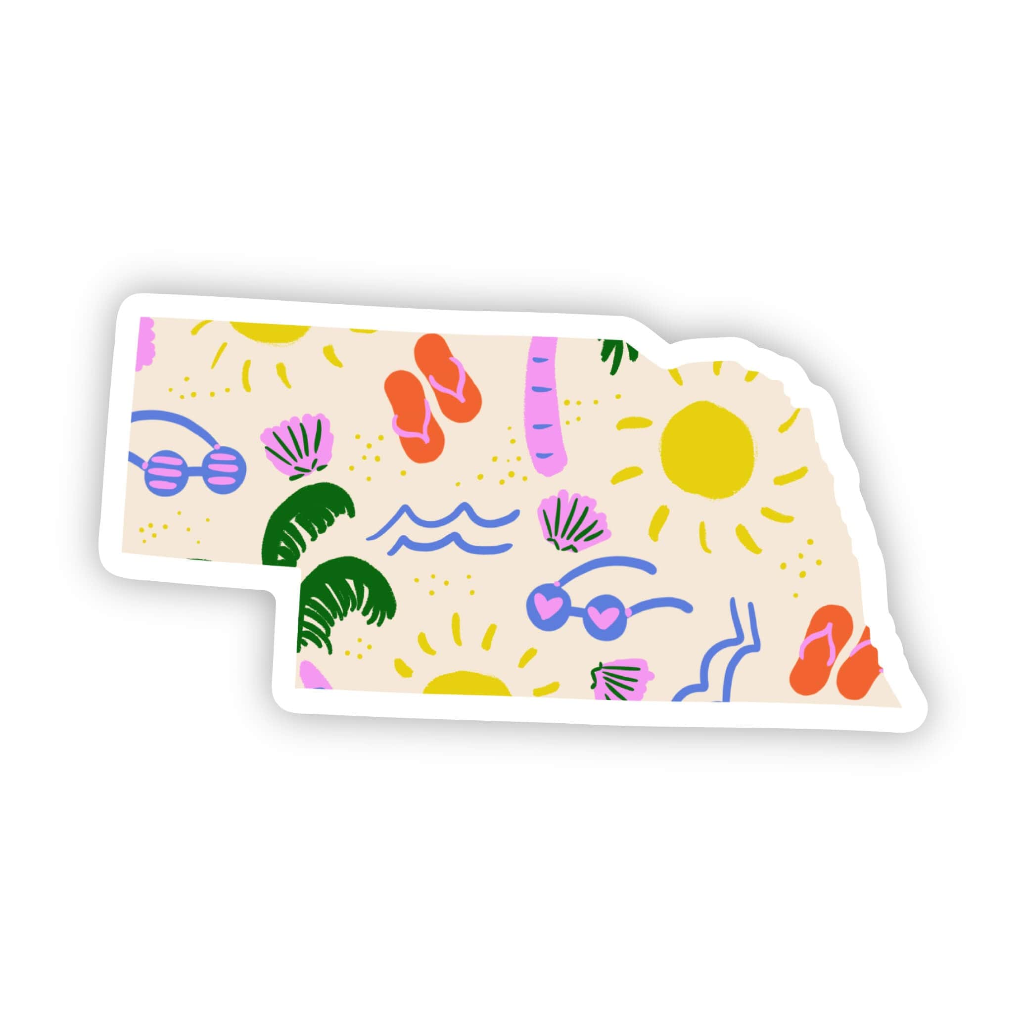  Nebraska Sticker - Beach、mySite、elrpsem3k