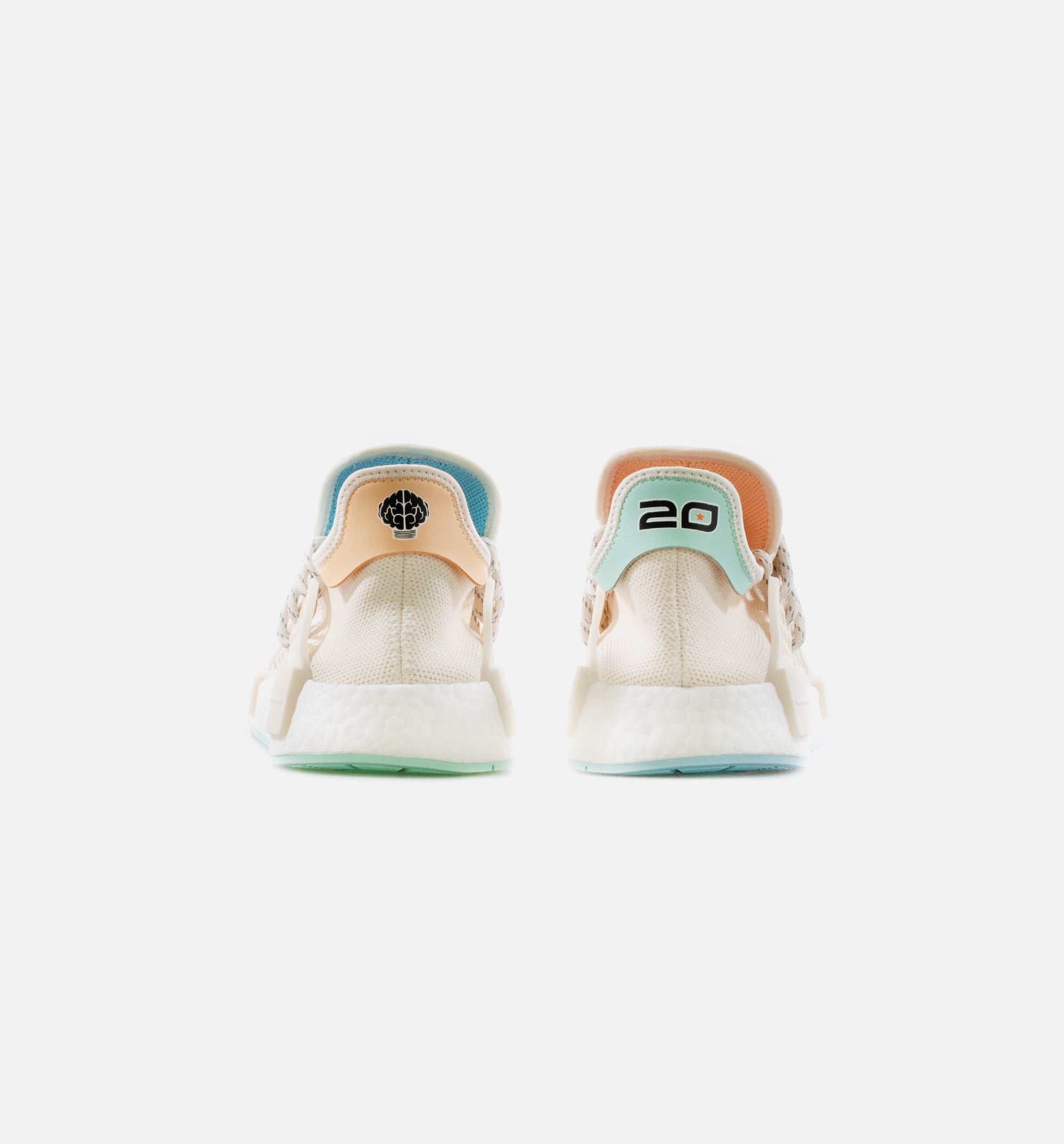 PW HU NMD N.E.R.D Mens Lifestyle Shoe - Chalk White/Glow Orange、mySite、dreamappss