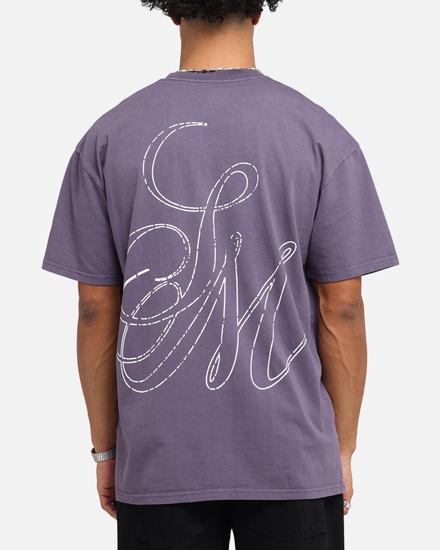 Saint Morta Cursive Boxy T-Shirt Purple、mySite、zt4zffjzw
