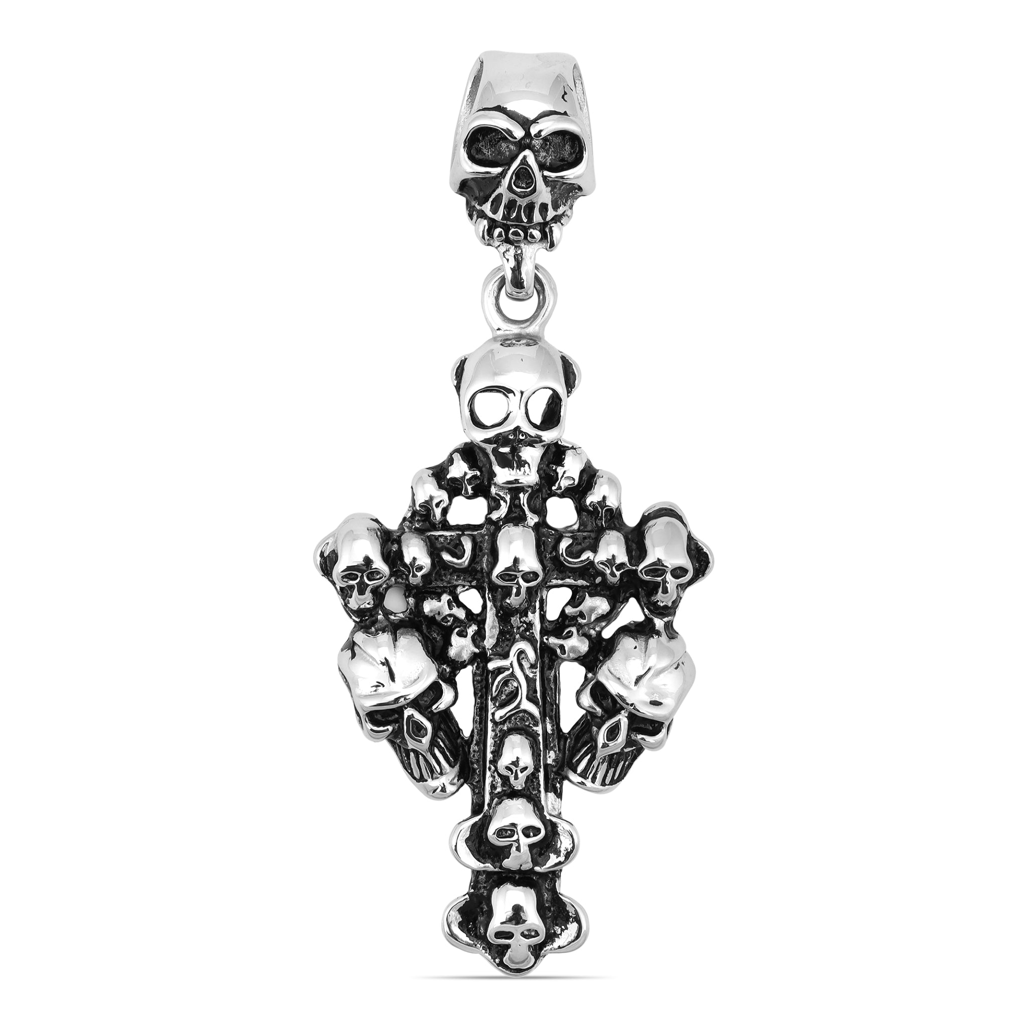 Stainless Steel Skull Celtic Cross Pendant / PDK0131、mySite、dreamappss