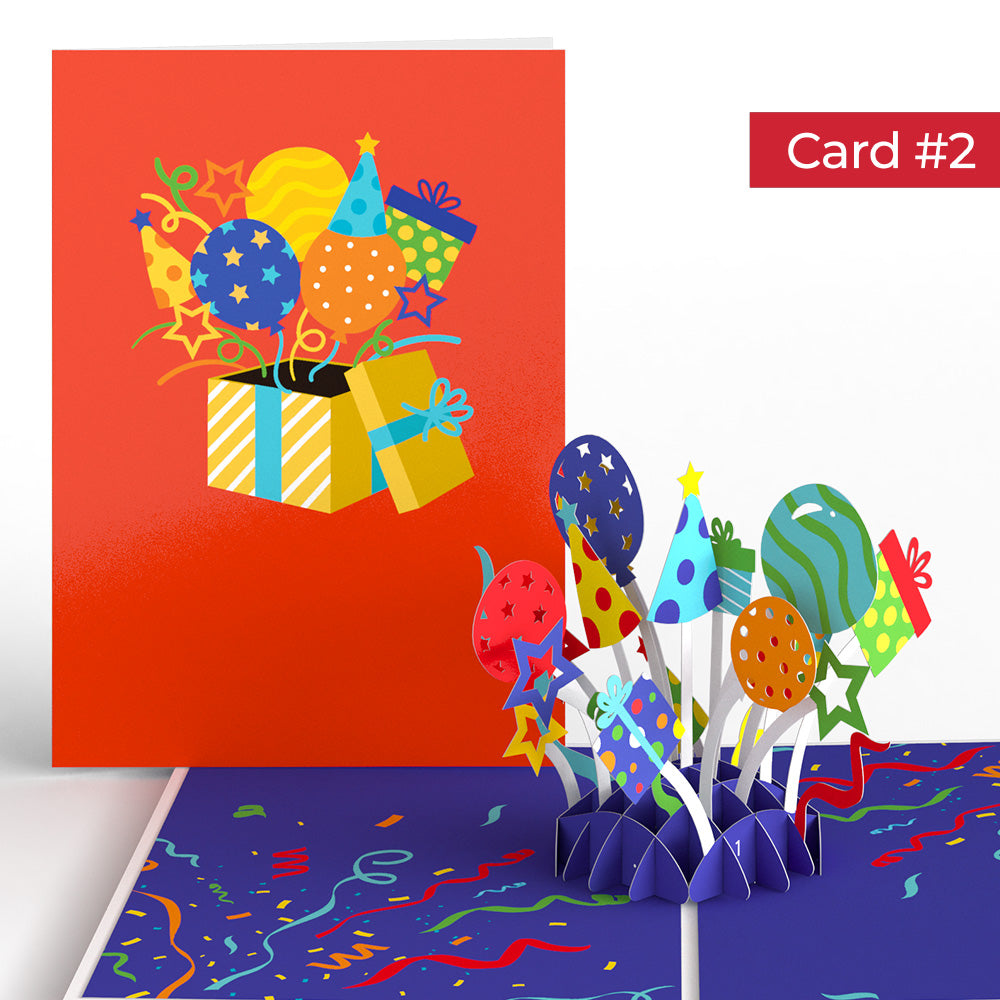 Happy Birthday Endless Surprises 4-in-1 Nesting Card、mySite、solidvoid