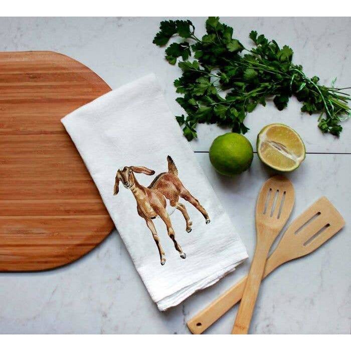 Closeout Farm Animal Watercolor Flour Sack Tea Towels-Rabbits, cows, horse, chicken、mySite、g9winljtr