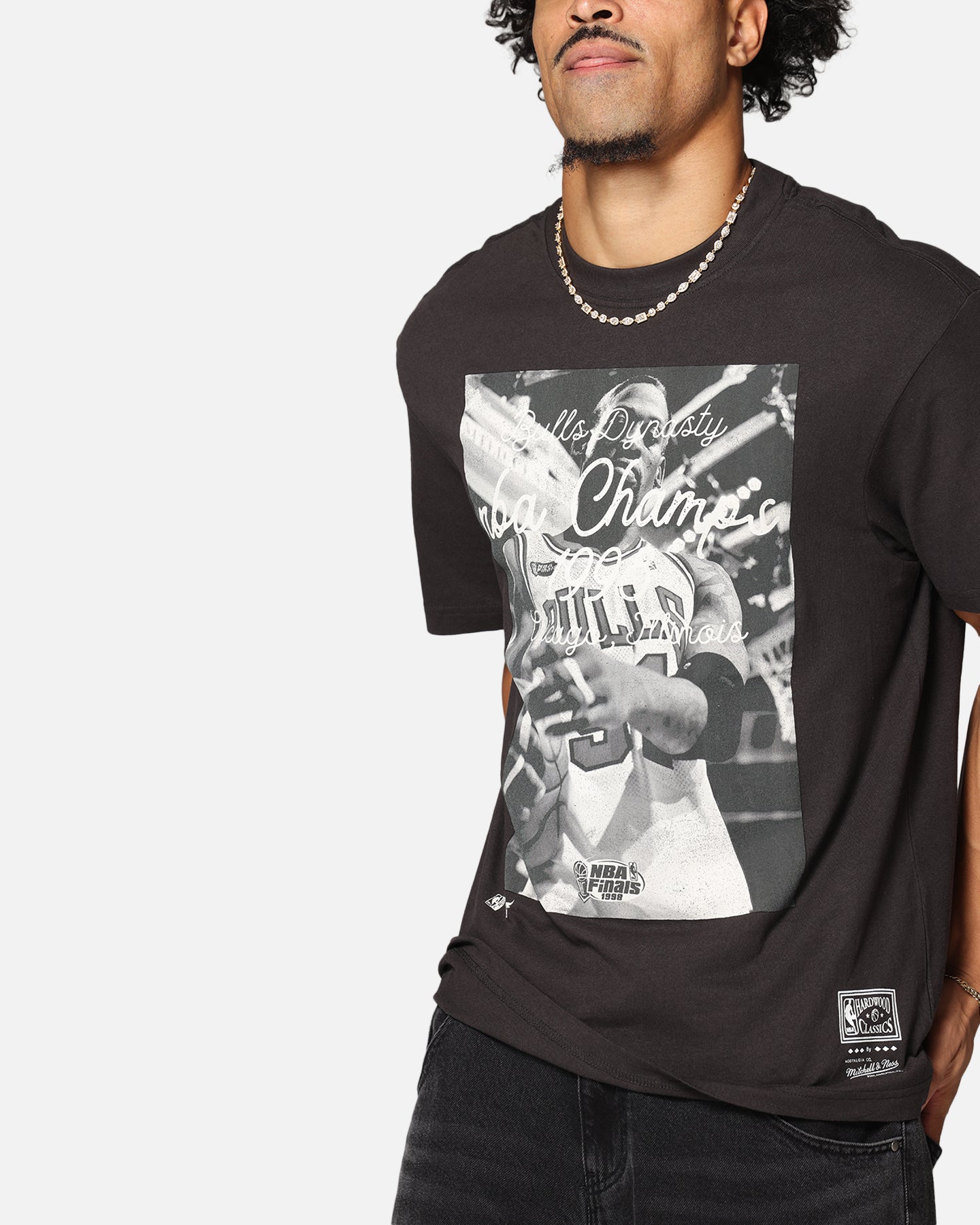 Mitchell & Ness Chicago Bulls Dynasty T-Shirt Faded Black、mySite、zt4zffjzw