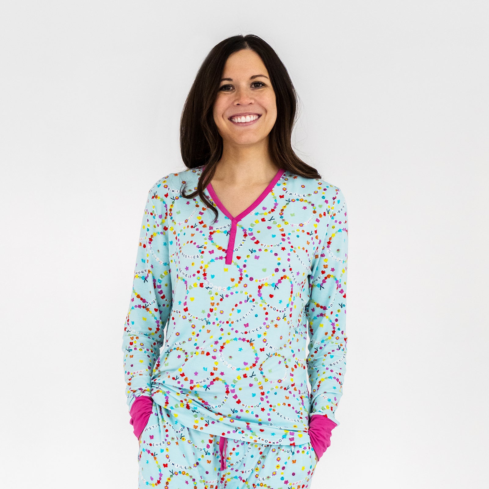  Friends Forever Women's Long Sleeve Pajama Top、mySite、layawaytickets